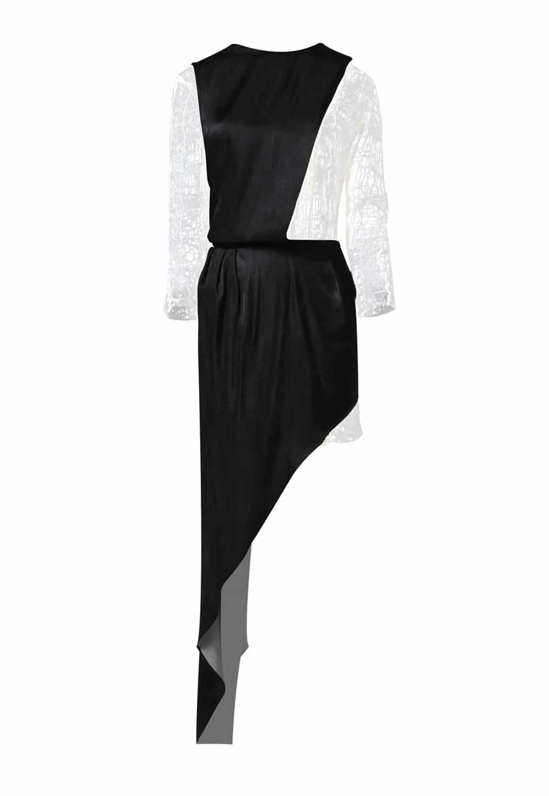 NUNO MESH FELT DRESS - miniatura 1