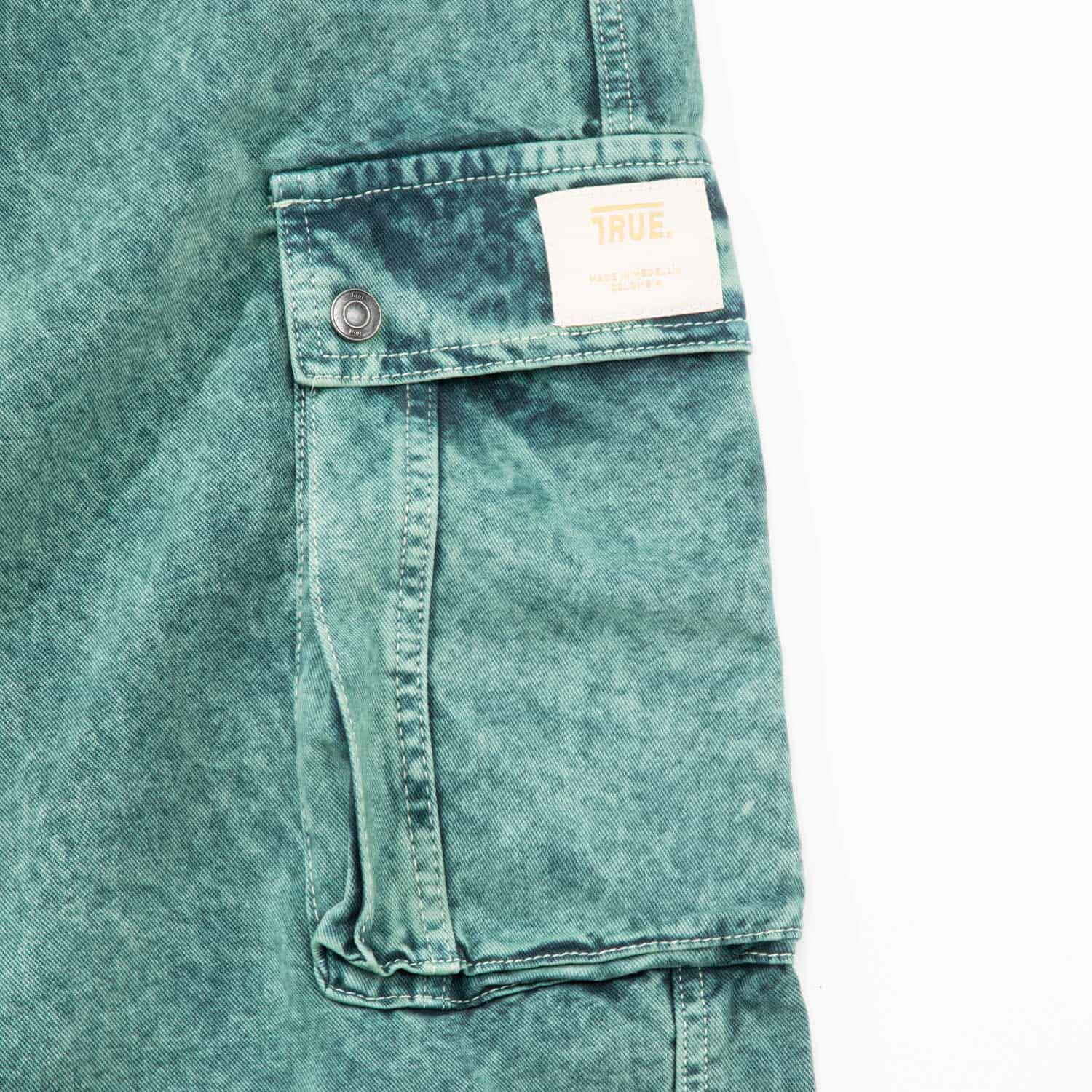 Pantalón Cargo Multi-Pocket - Lavado Verde - miniatura 3