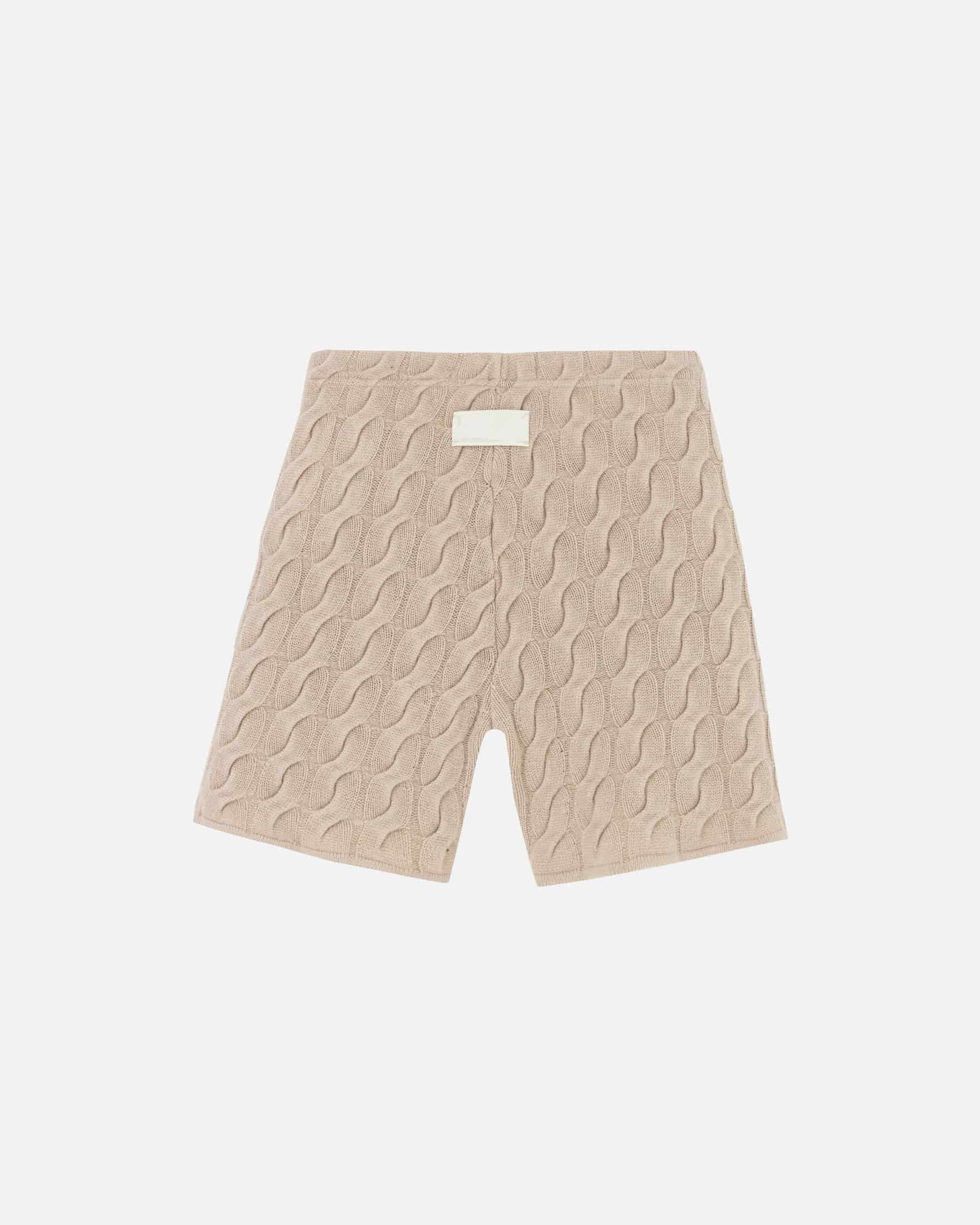 The Path Monogram Cable Knit Short Cream - miniatura 3