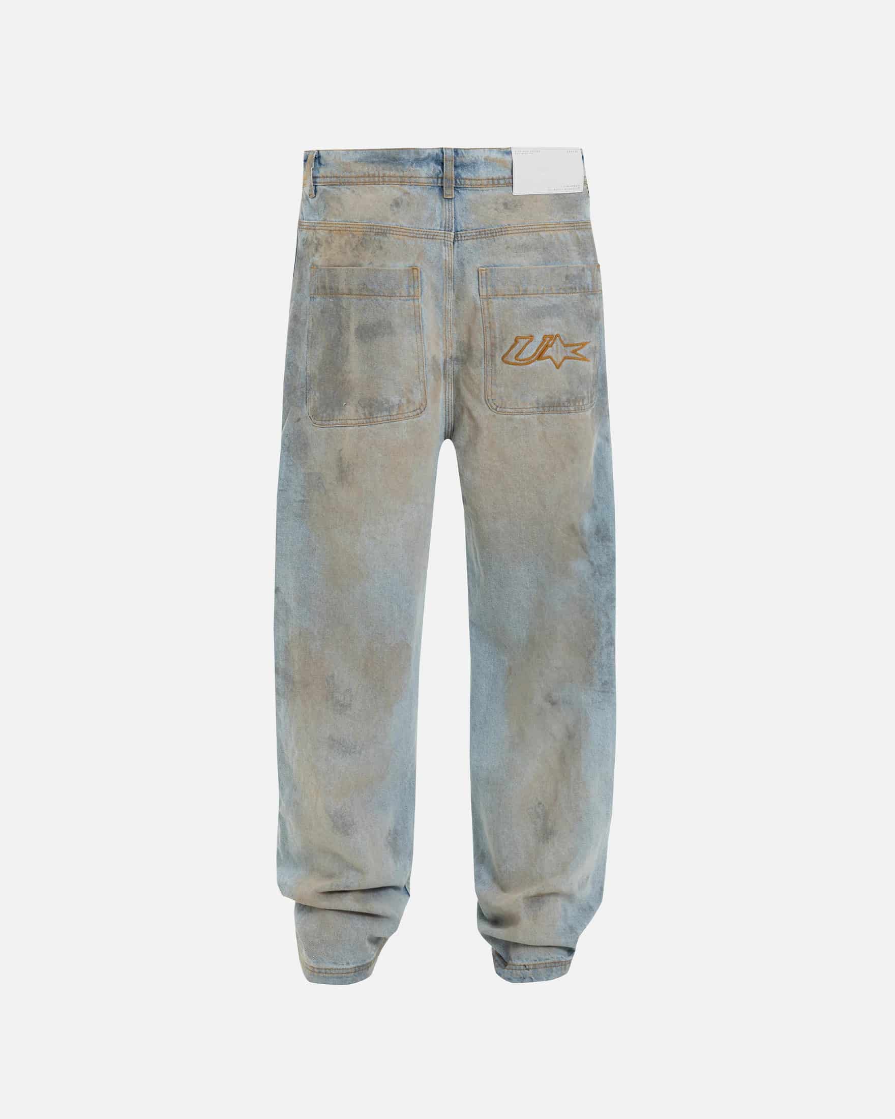 Echoes U Star Wide Jeans Washed Blue - miniatura 3