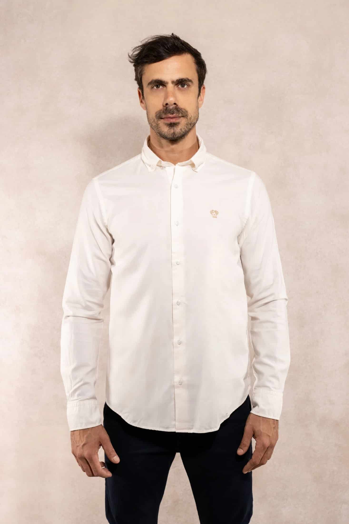 Camisa Antimanchas Oxford Ivory - Talla Regular - miniatura 1