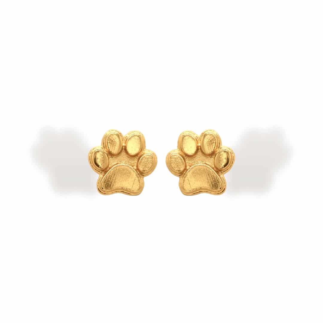 Aretes de huella de perro - miniatura 1