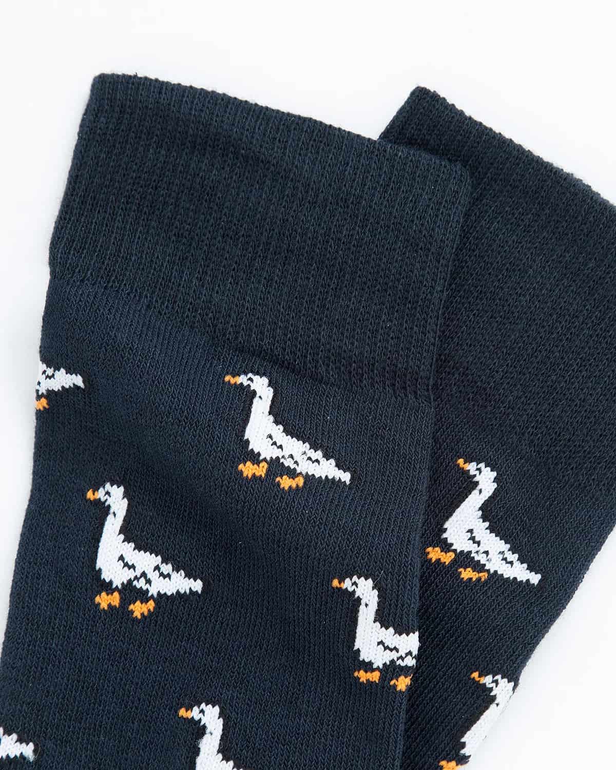 Medias Algodón Estampado Patos - Fondo Azul - miniatura 2