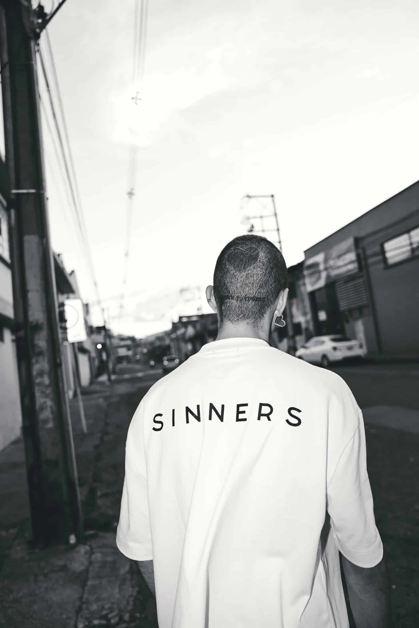SINNERS LOGO WHITE T-SHIRT - miniatura 8