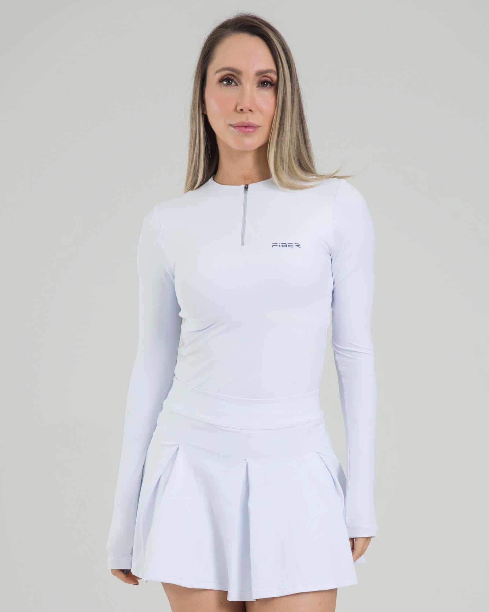 Camibuso core zip blanco lumen FIBER - miniatura 1