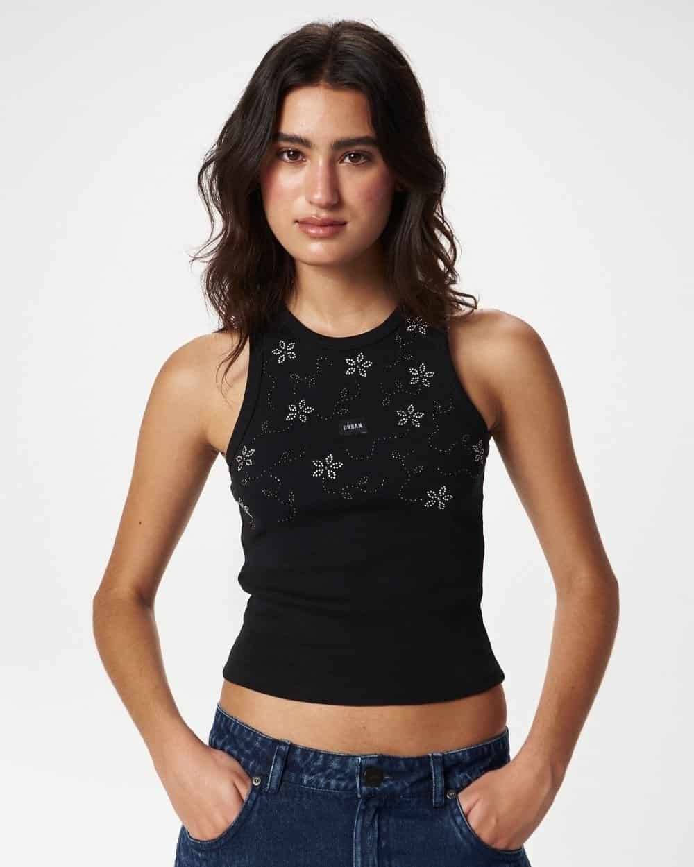 LOVER TANK TOP BLACK - miniatura 7