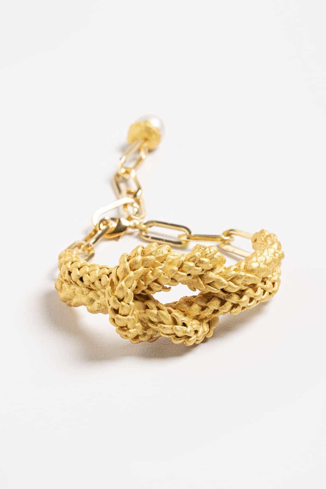 NORFOLK SAILOR KNOT BRACELET WITH PEARL - miniatura 2