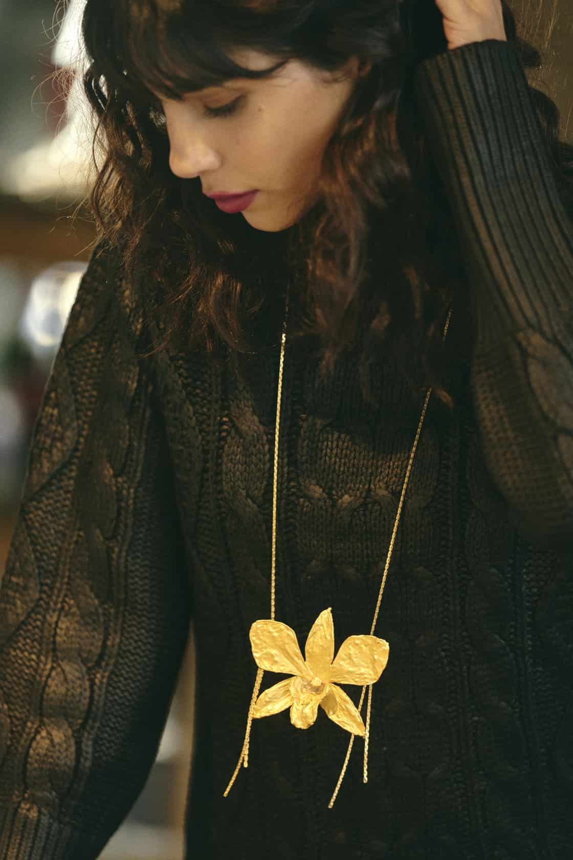 DENDROBIUM MAXI LONG NECKLACE - miniatura 2