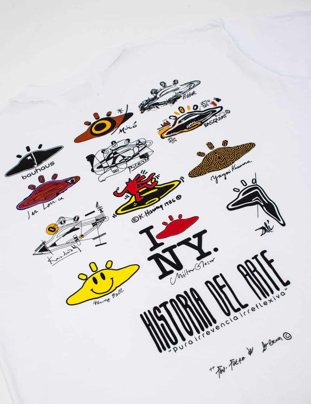 Camiseta Oversize Historia del arte  blanco Hombre - miniatura 1