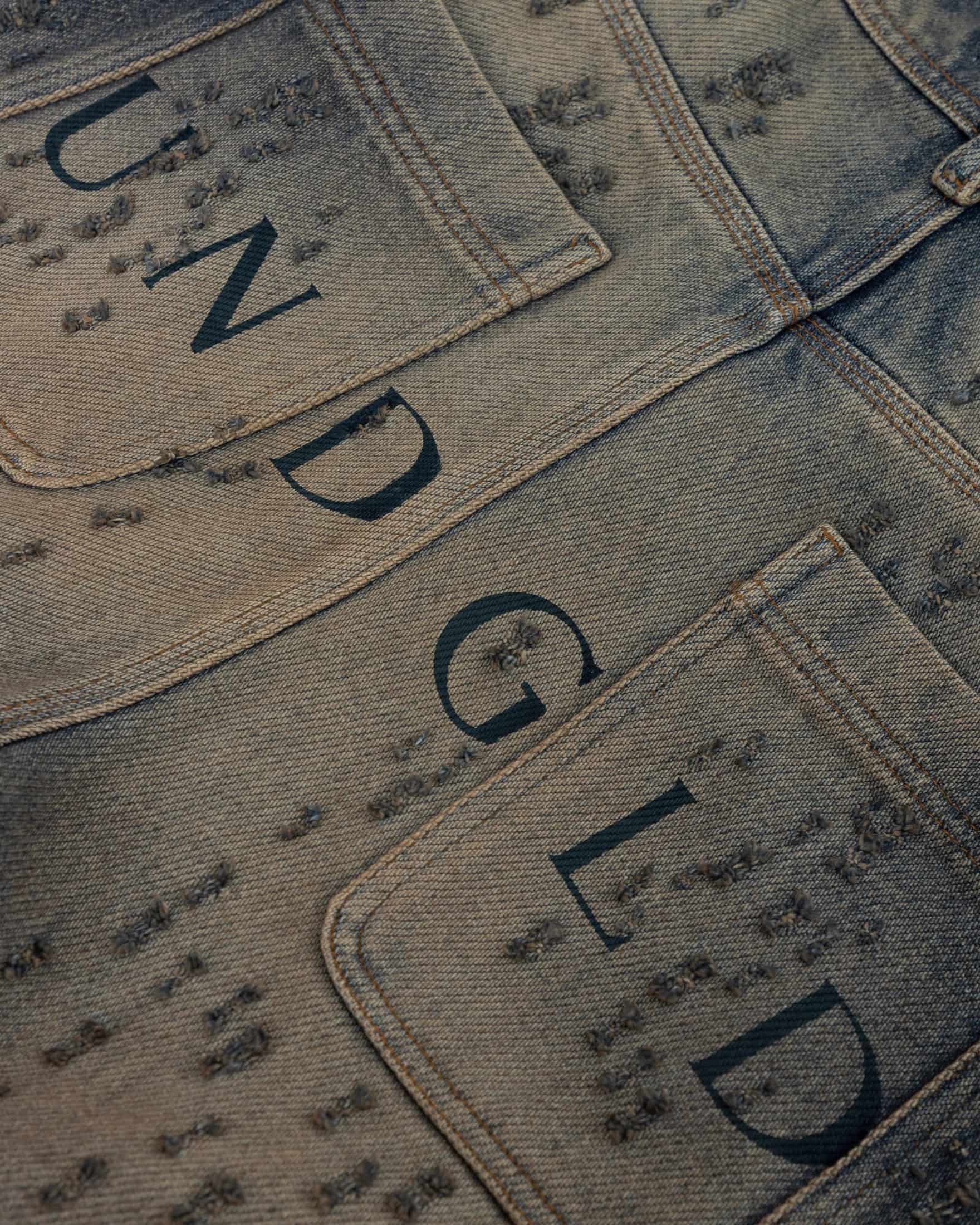 Agnus Dei U Ripped Barrel Jean Dirty Blue - miniatura 4