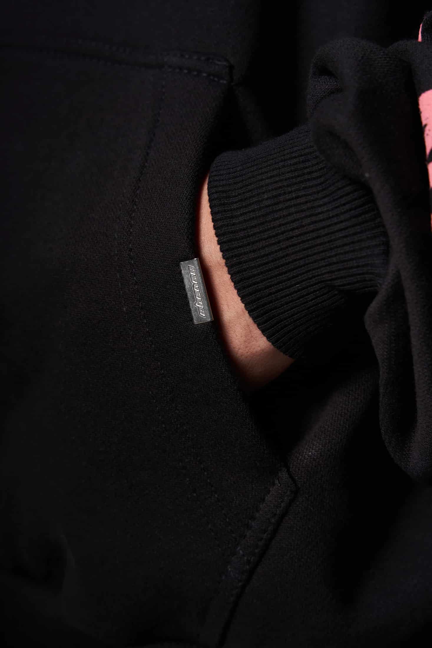 Hoodie Boxy fit rosa piedras  400 gramos - miniatura 6