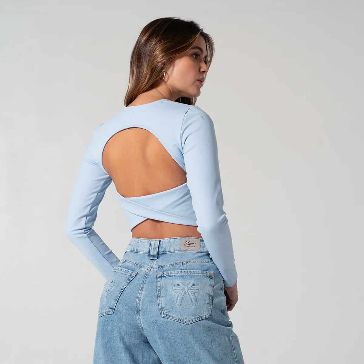 Blusa Crop Top Slim Miki - miniatura 7