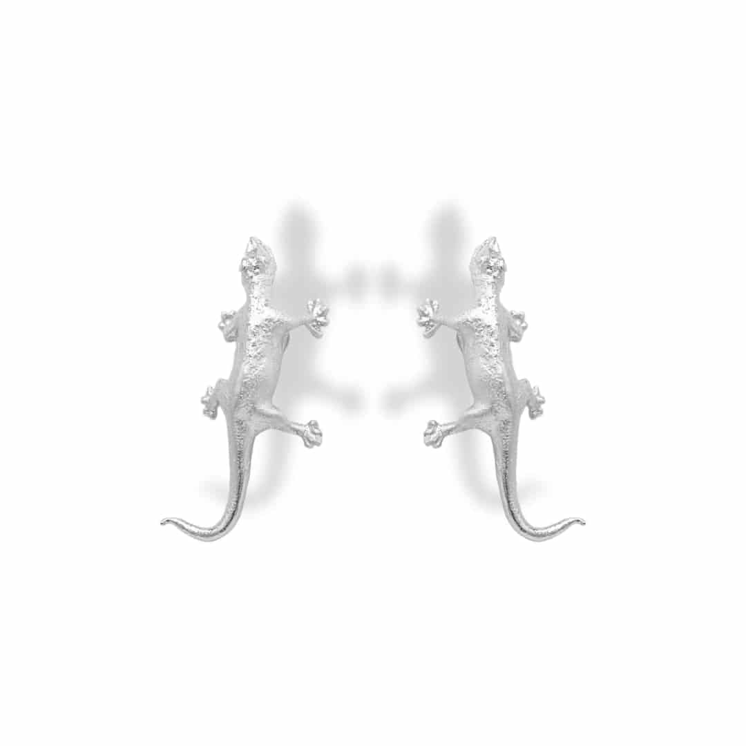 Aretes de lagartija silver - miniatura 2