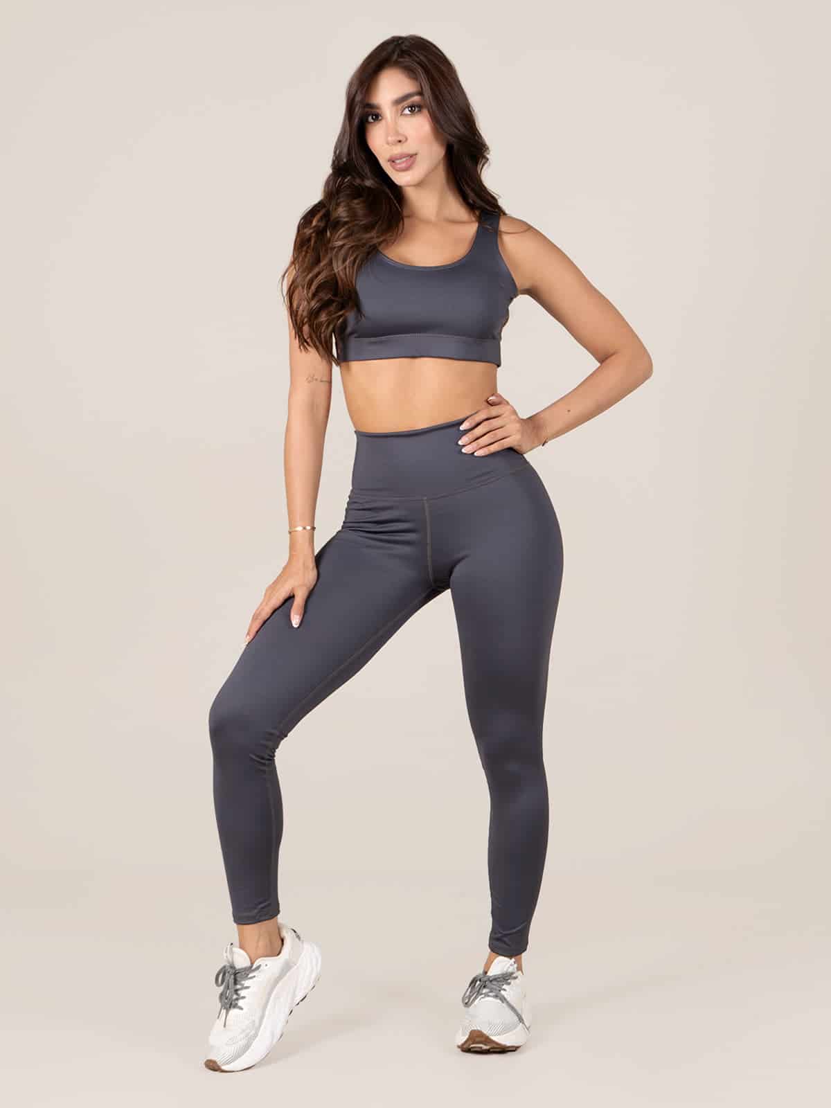 Gris Oscuro Leggins Set - miniatura 1