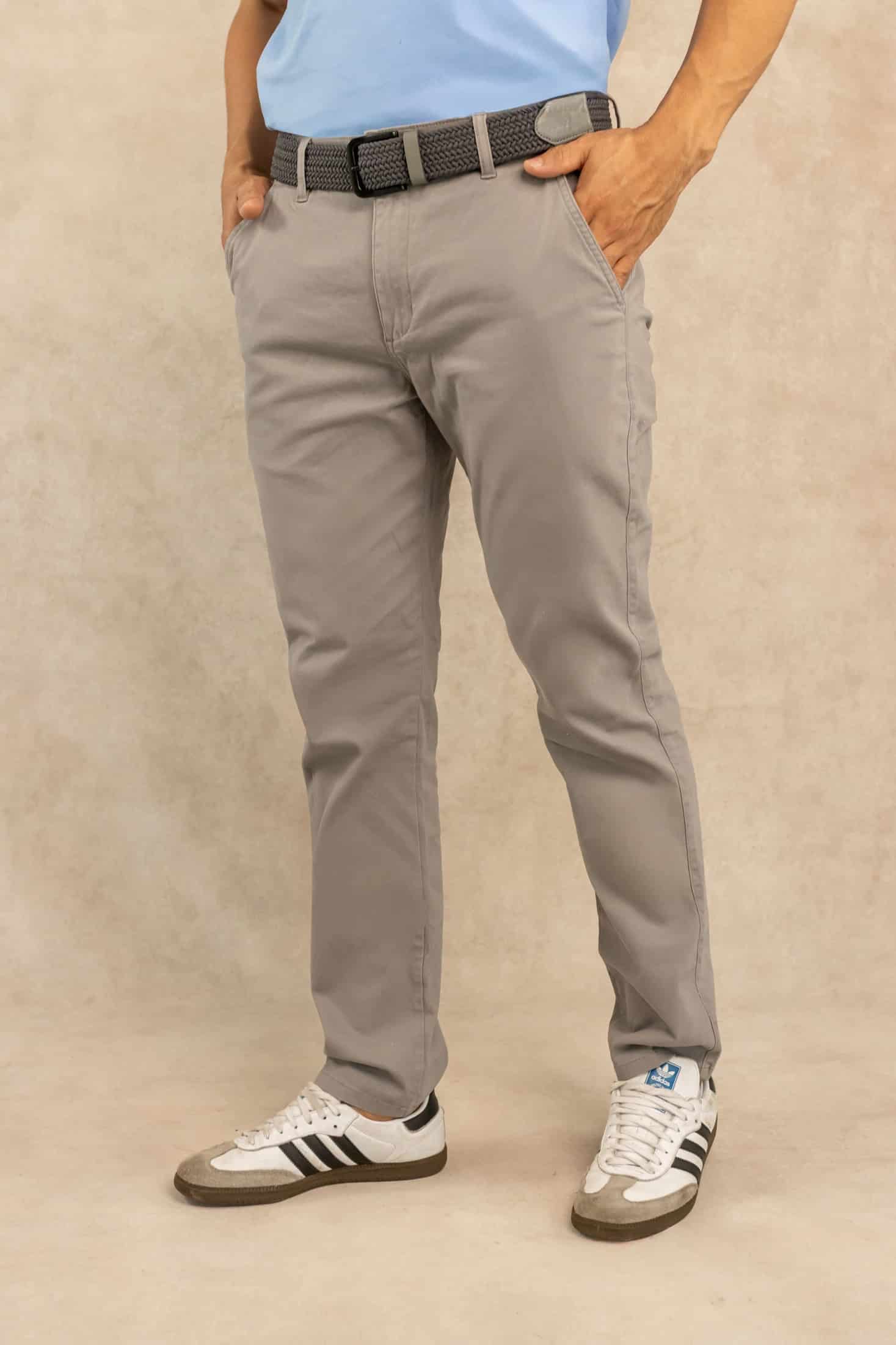 Pantalón Elastico Gris Claro - miniatura 3