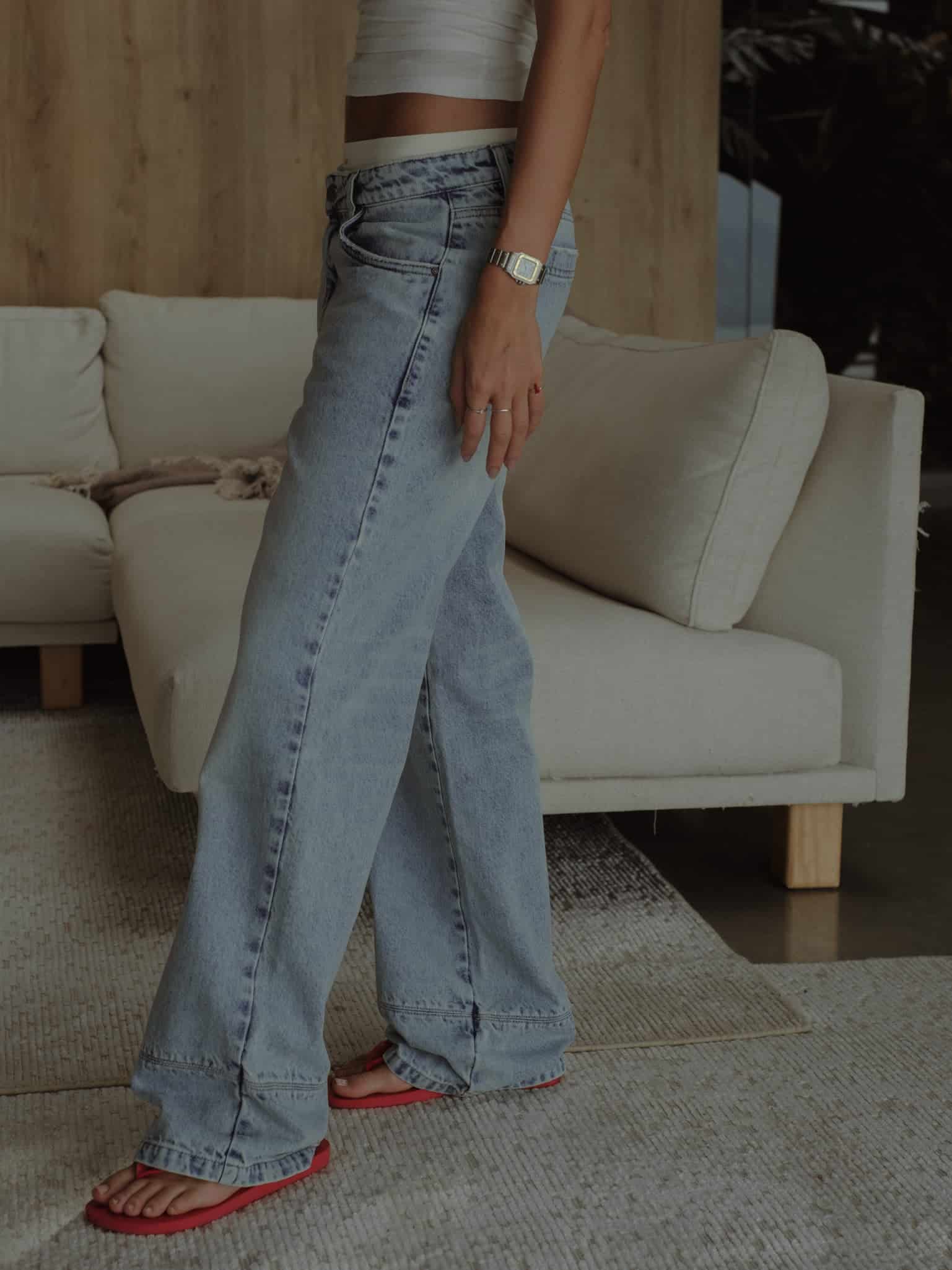 LOW RENEW JEAN - OLD LIGHT BLUE - miniatura 11