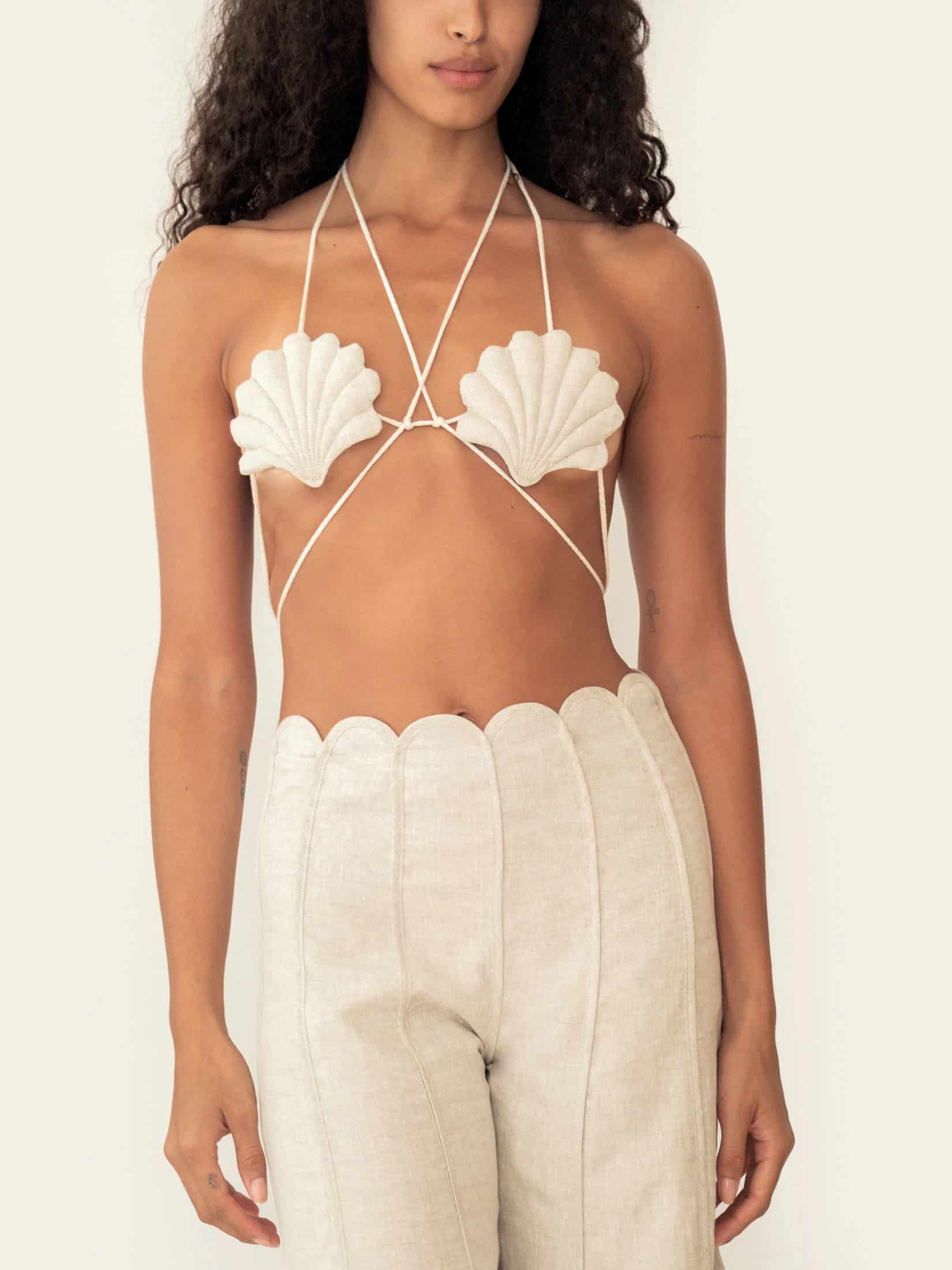SILVANA TOP BEIGE MELANGE - miniatura 2