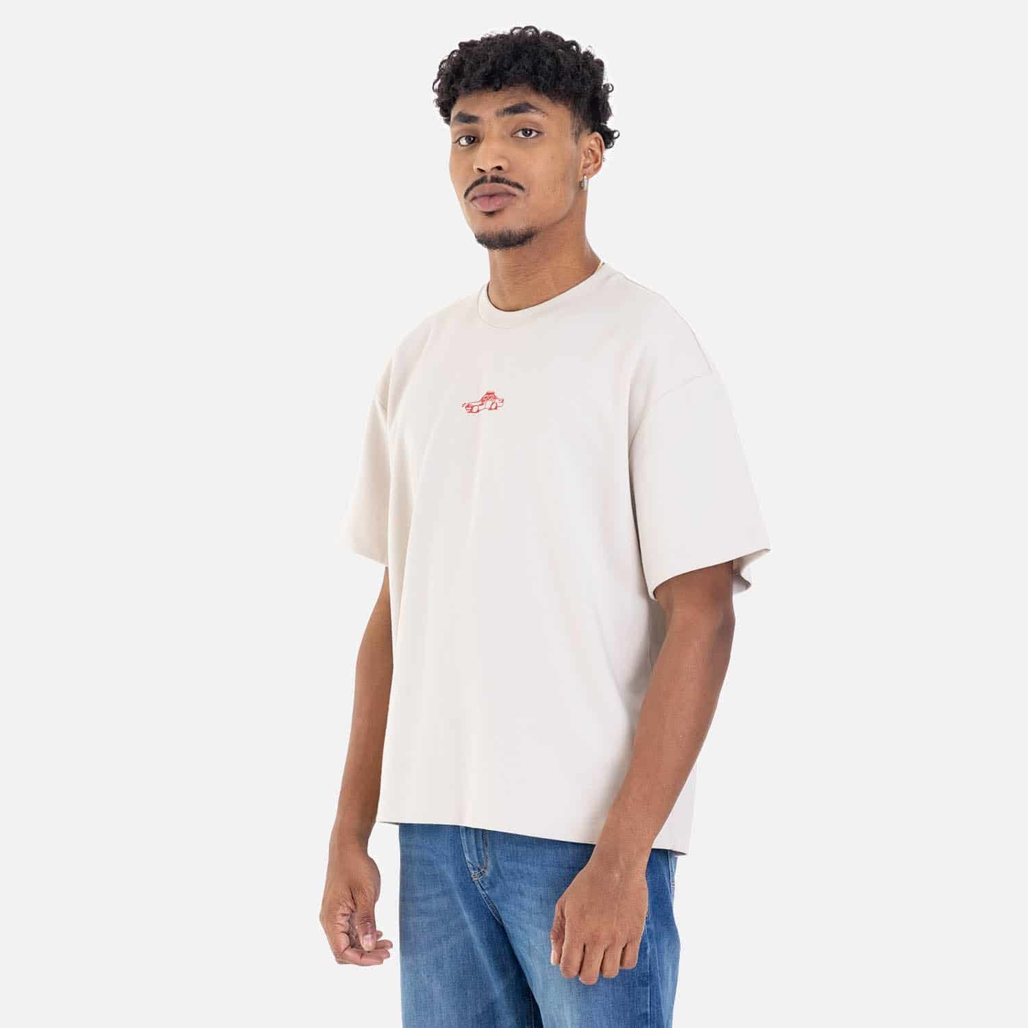 Boxy Fit City Sketch Tee Sand - miniatura 6