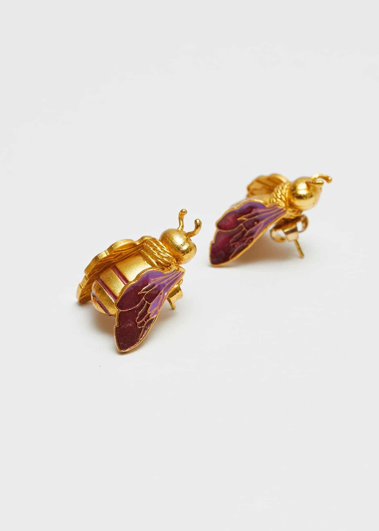 Aretes The Queen Bee Ultravioleta - miniatura 1