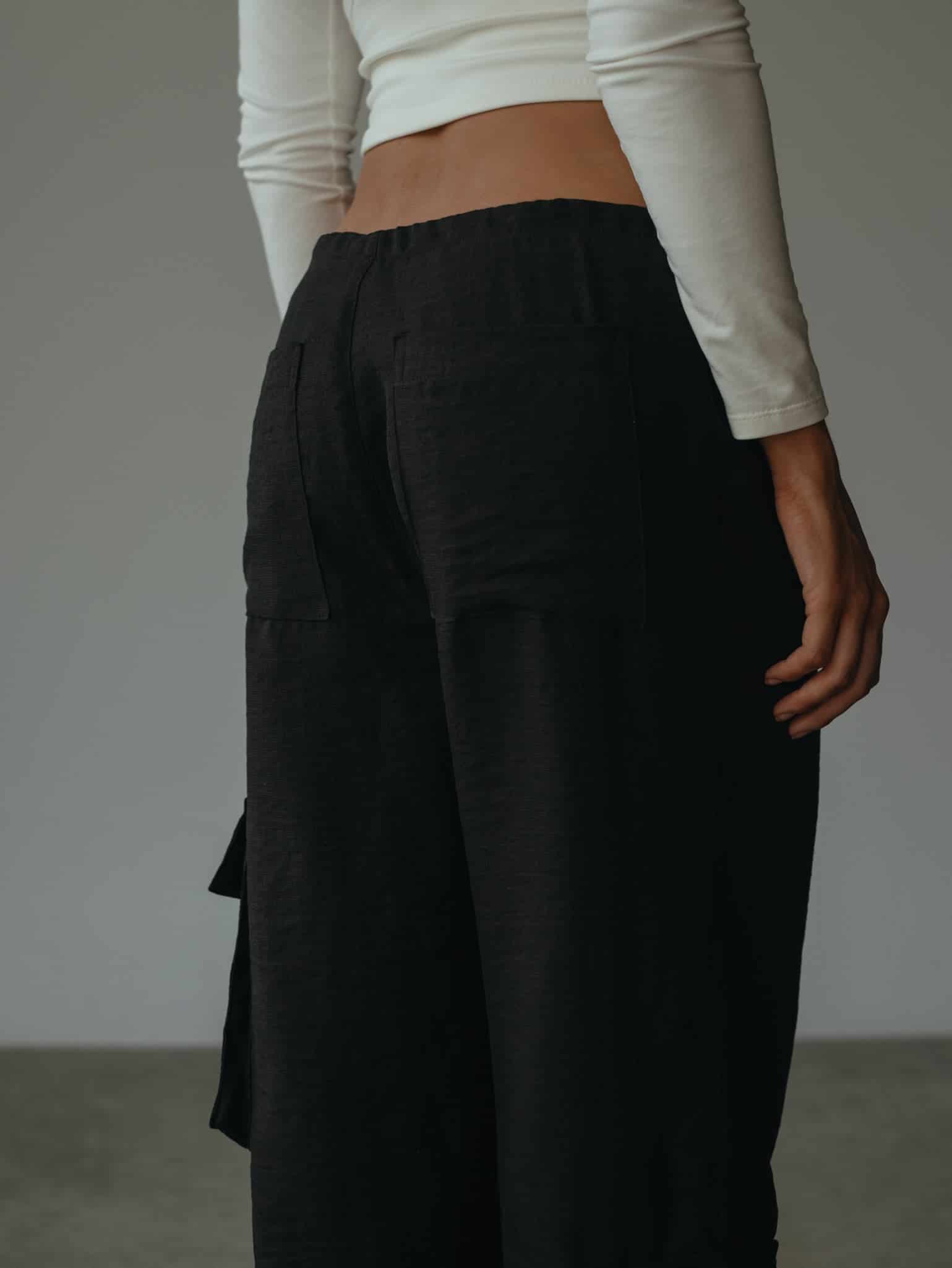 LIGHT CARGO PANT - BLACK - miniatura 8