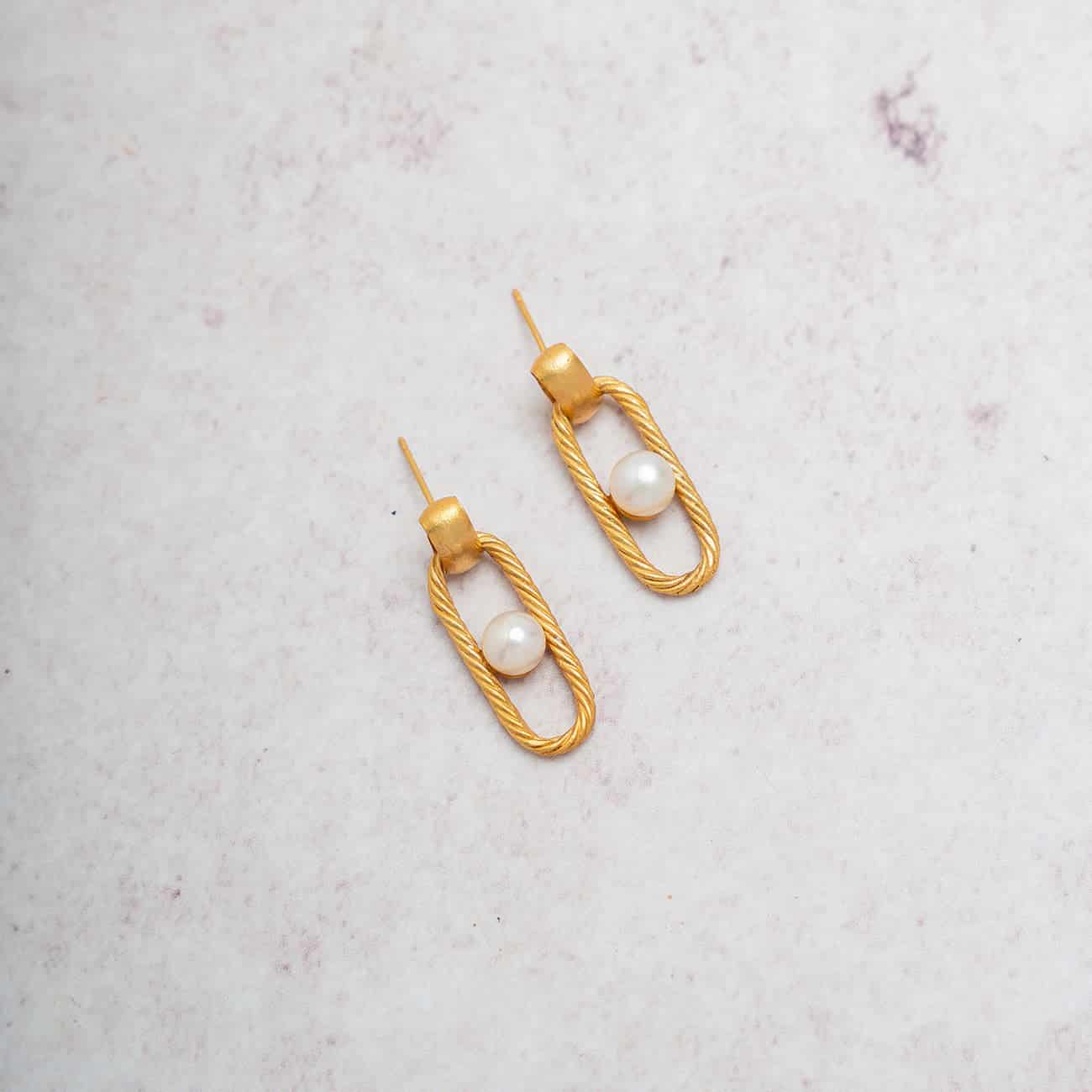 ARETES NEXO PERLA SENCILLOS - miniatura 2