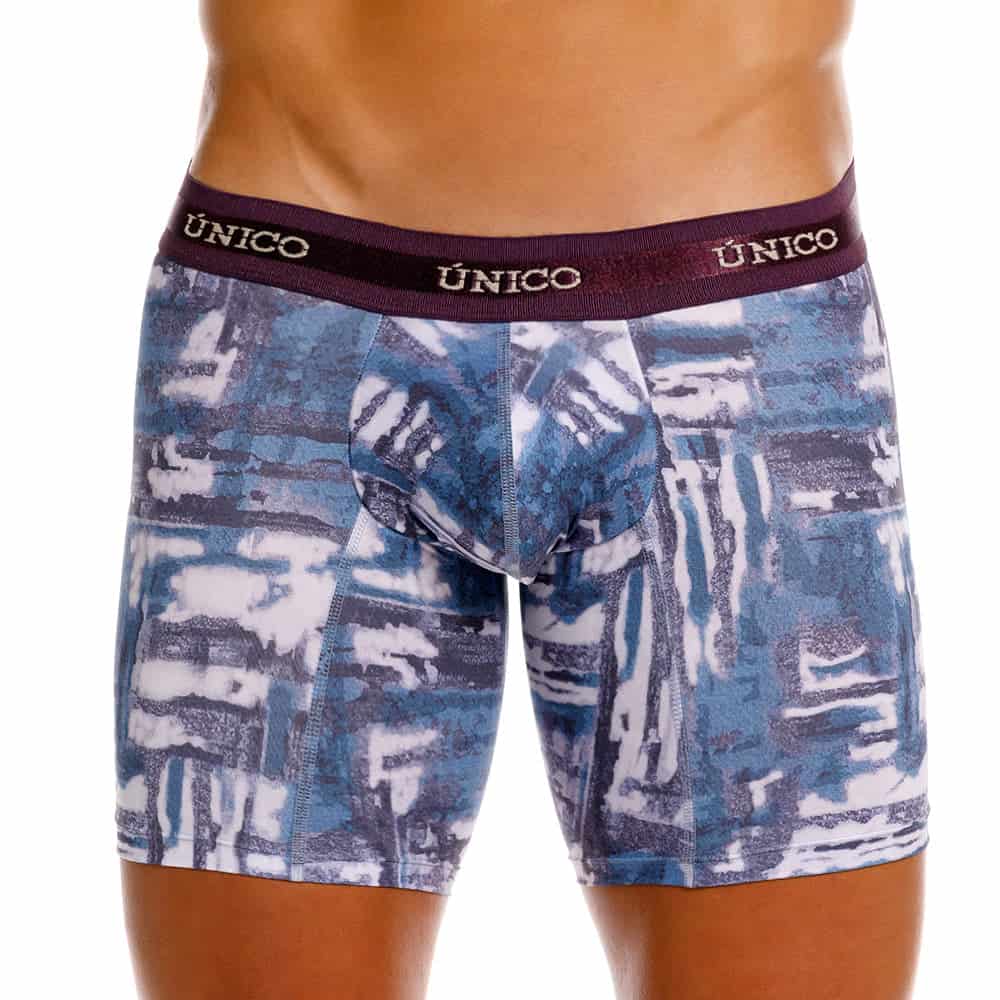 BOXER MEDIO IMPASTO AZUL - miniatura 3