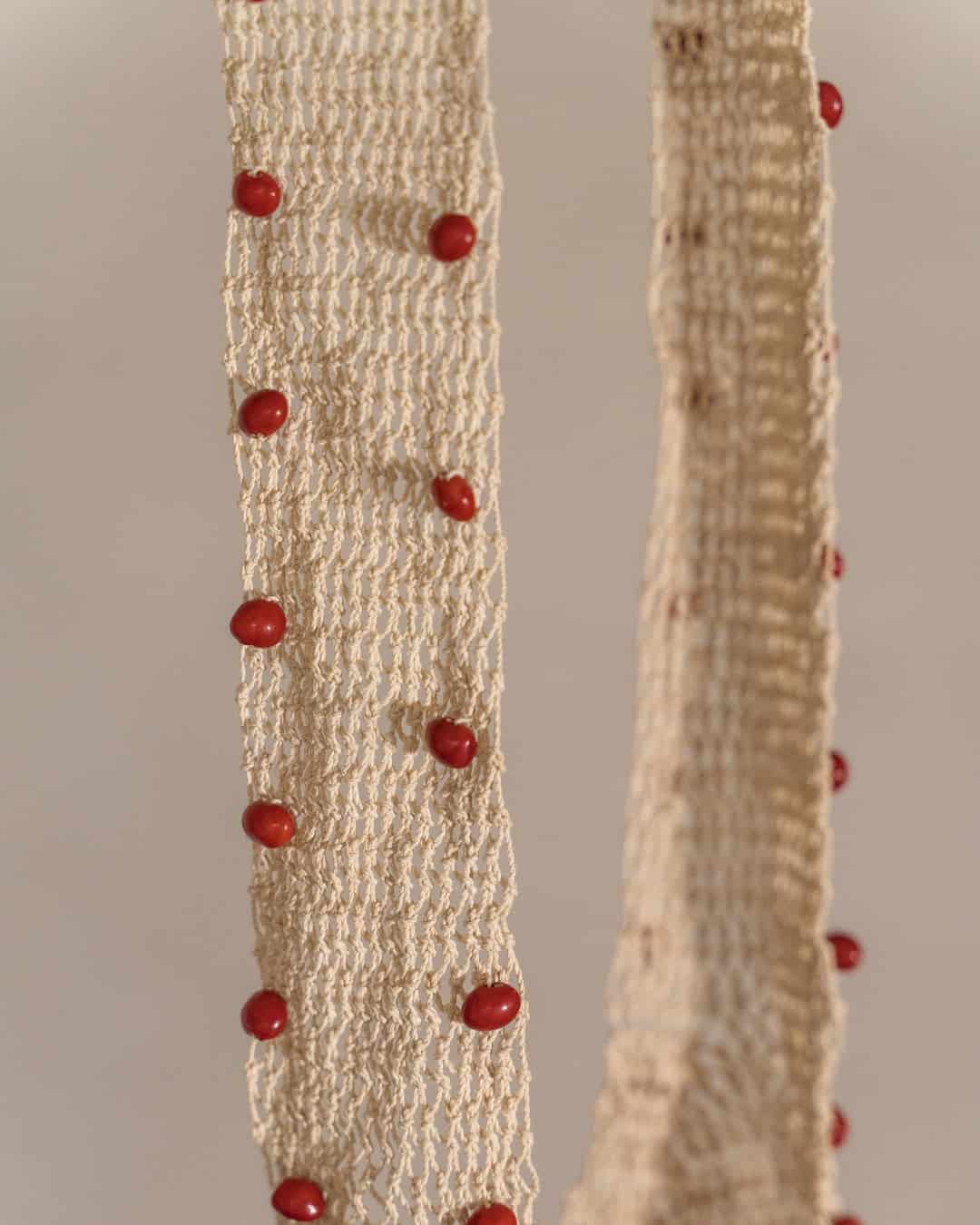 AYMA BAG IVORY-RED - miniatura 5
