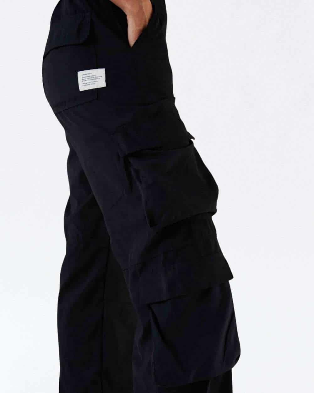 BLACK PARACHUTE PANTS - miniatura 4