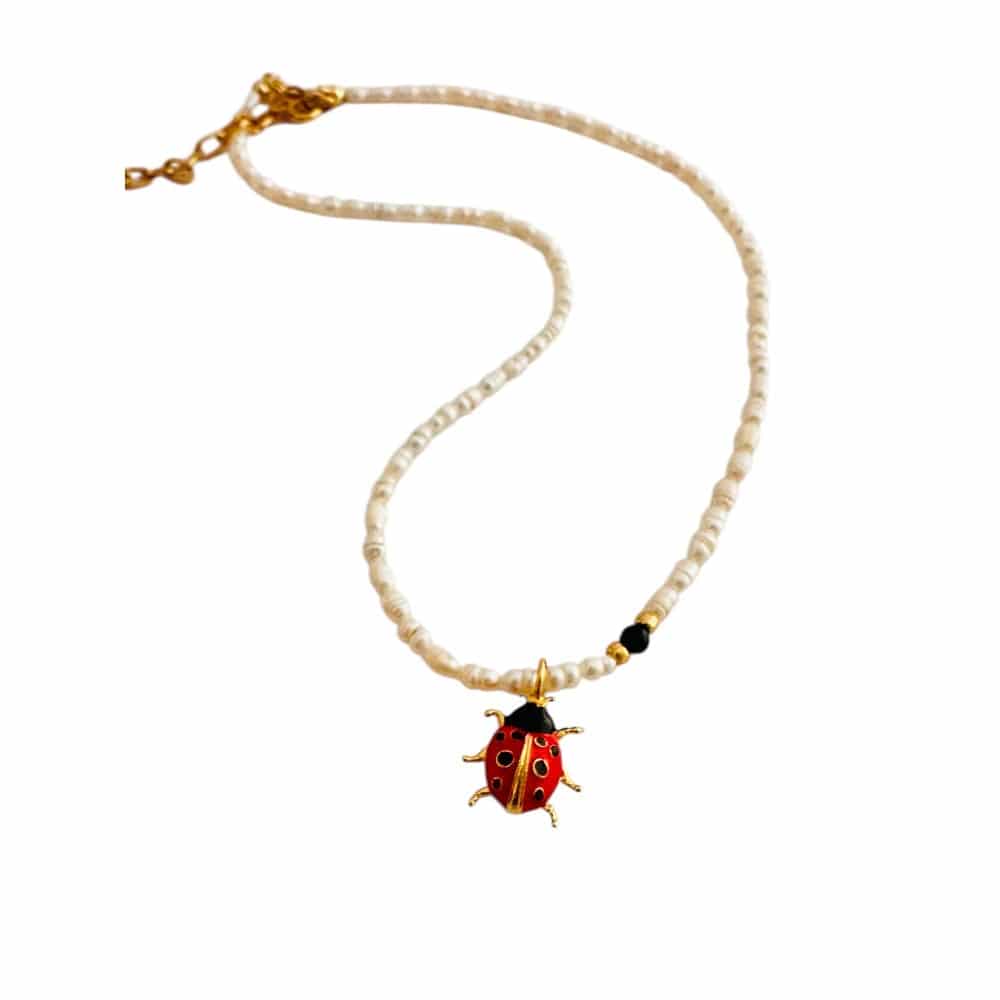 Collar Perlas Mariquita - miniatura 1