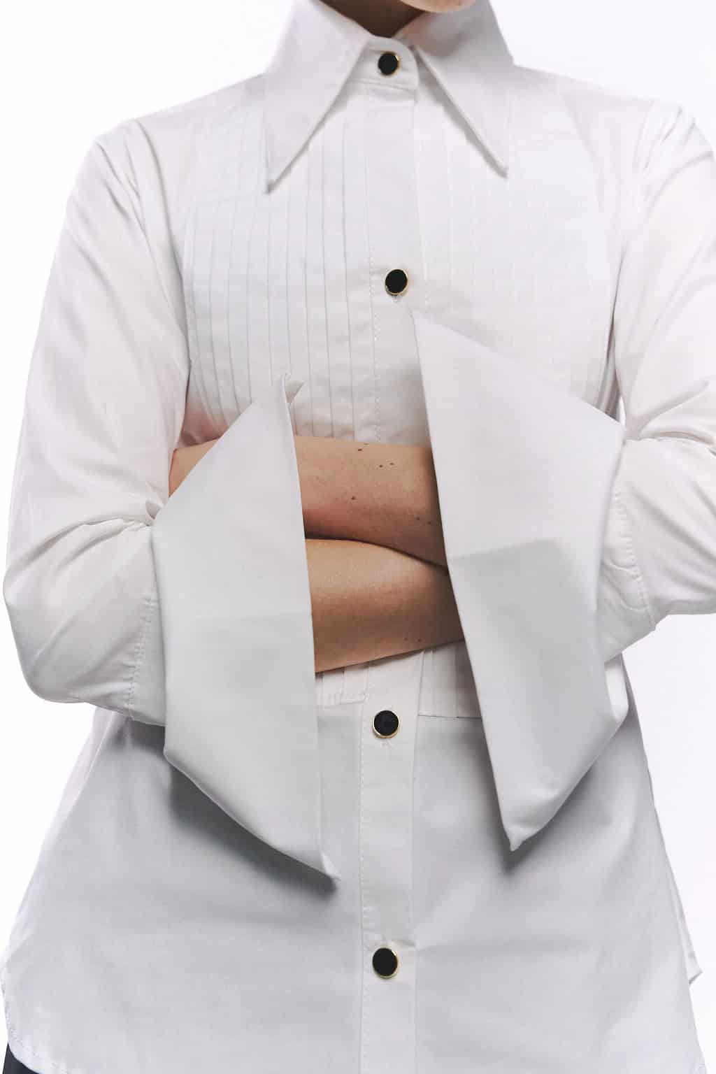 Blusa Smoking Marfil - miniatura 2