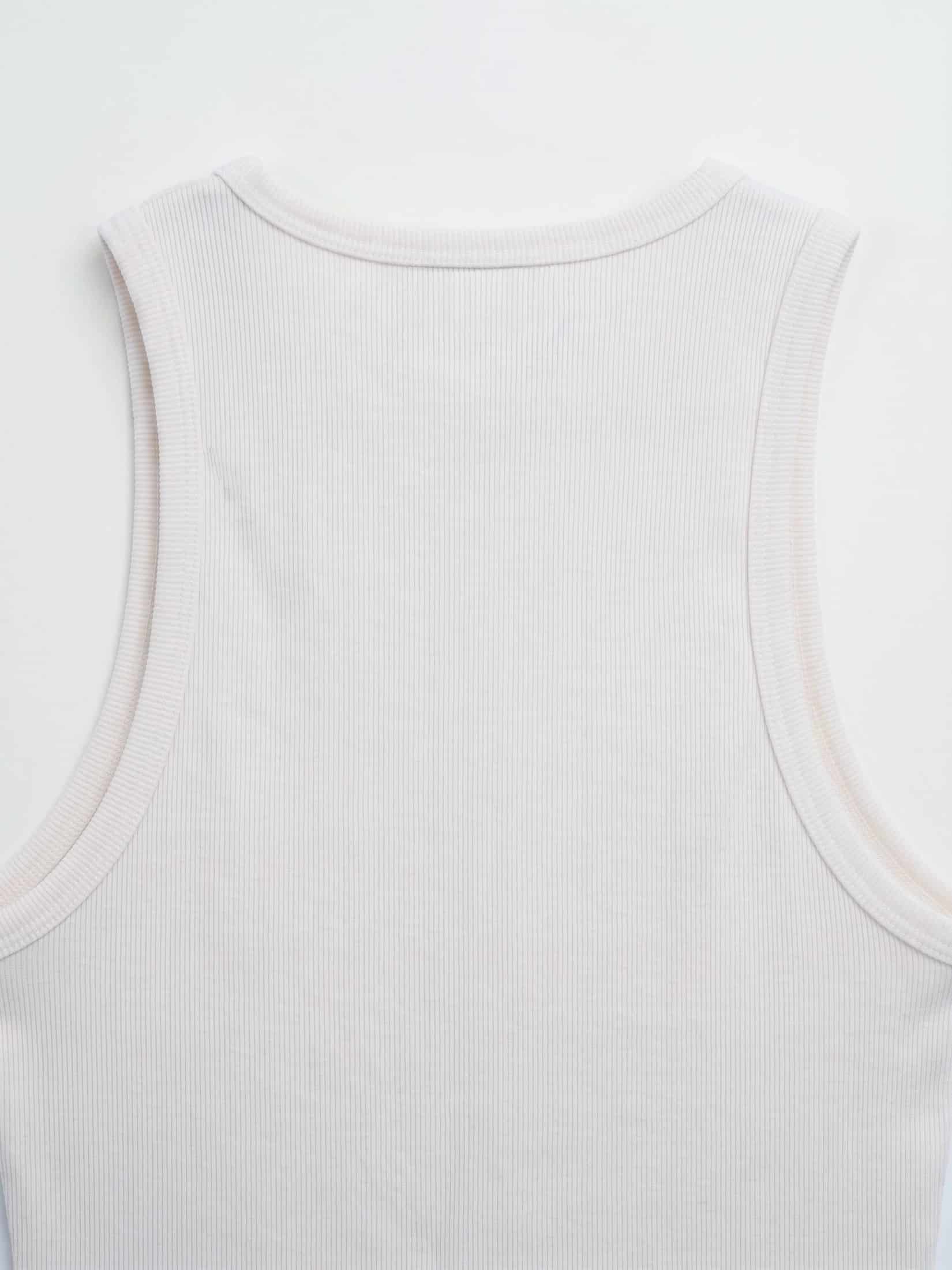 RIB SIMPLY TANK - SOFT WHITE - miniatura 9