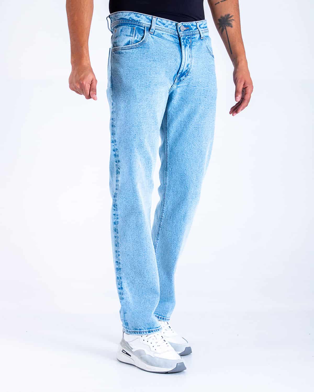 Jean straigth tono claro para hombre - miniatura 2