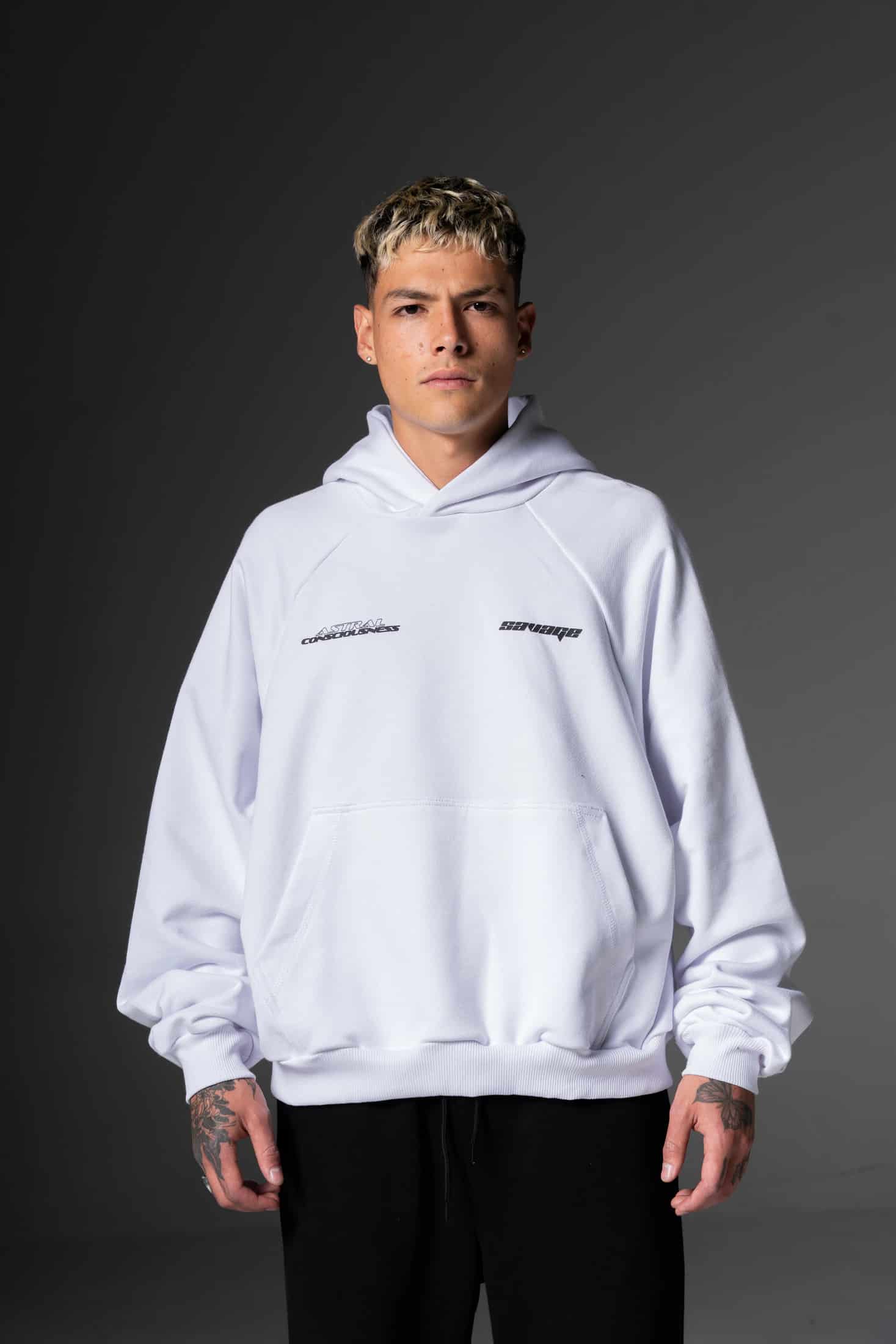 Hoodie Boxy Astral Pedrería  400 gramos - miniatura 1