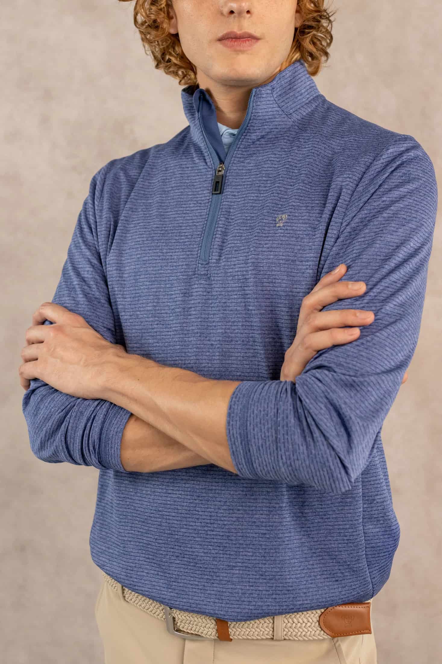 Halfzip Performance Azul - miniatura 3
