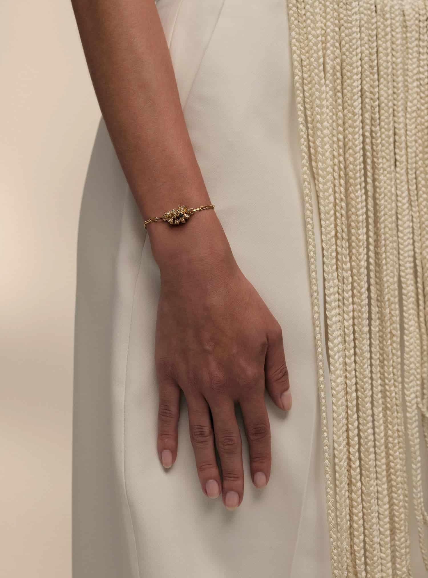 Aura Emerald Chunk Bracelet - miniatura 2