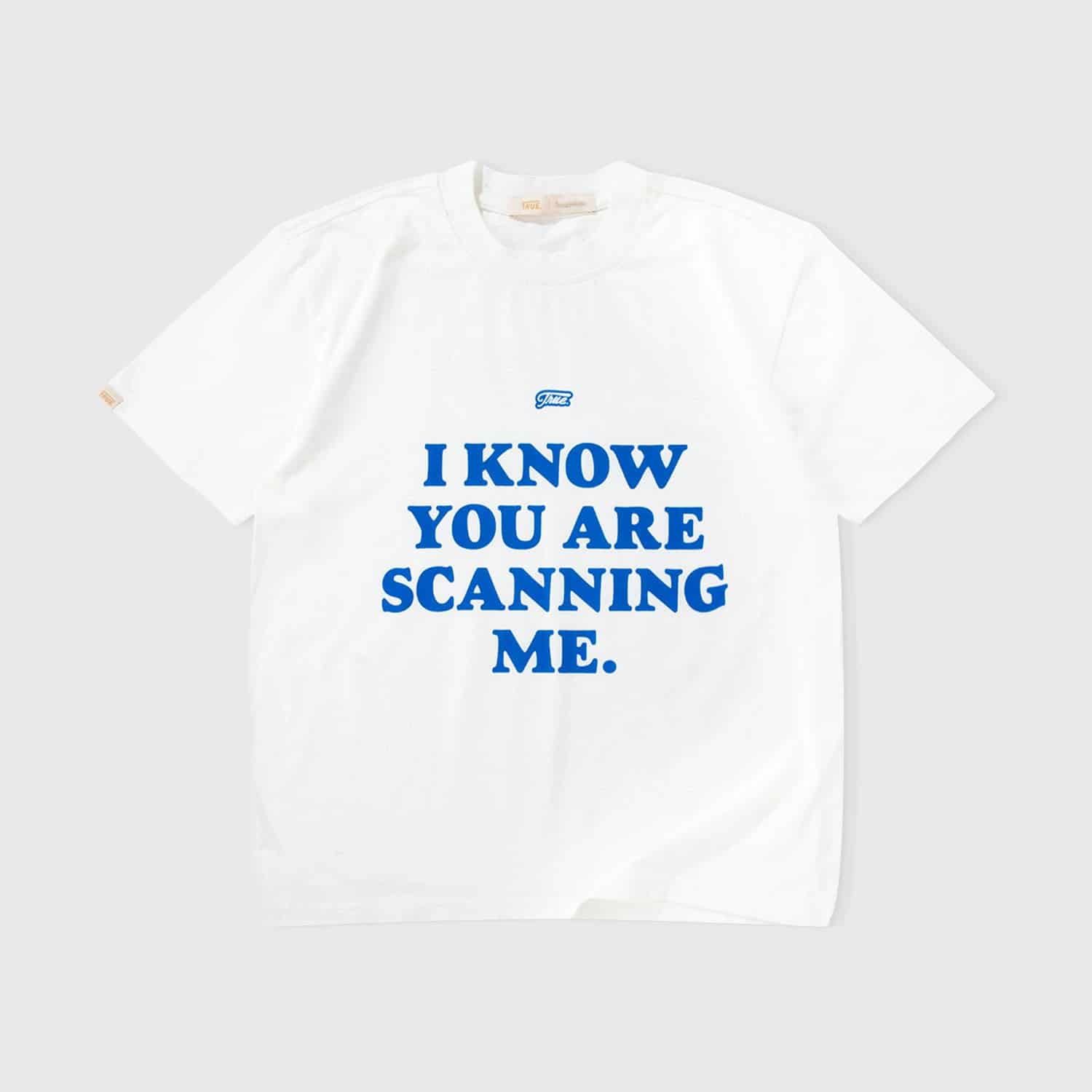 Scanning Cropped Tee - Cream - miniatura 1