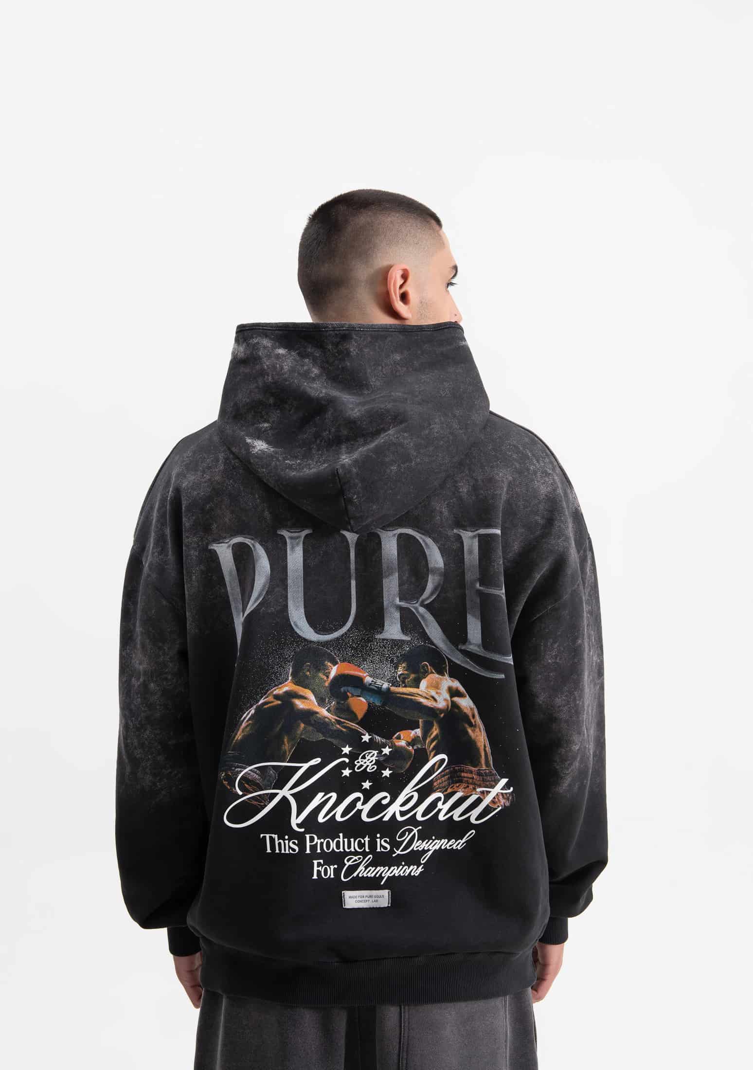 knockout black hoodie - miniatura 3