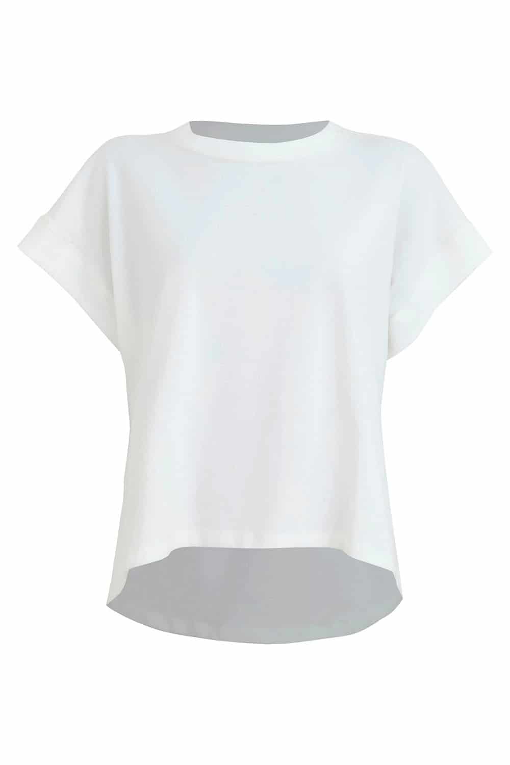 Camiseta Maria natural con bordado - miniatura 1