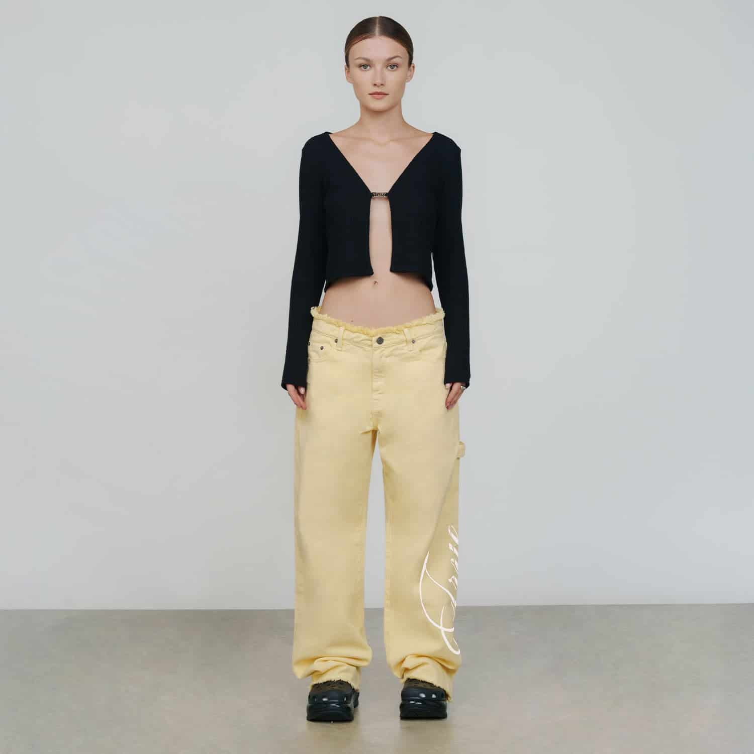 Mid-Rise Pants - Butter Yellow - miniatura 5