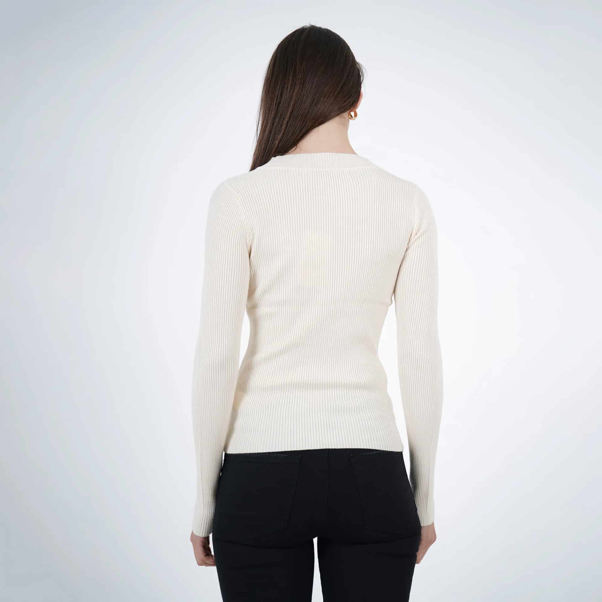 Sweater Cuello V Manga Larga - miniatura 4