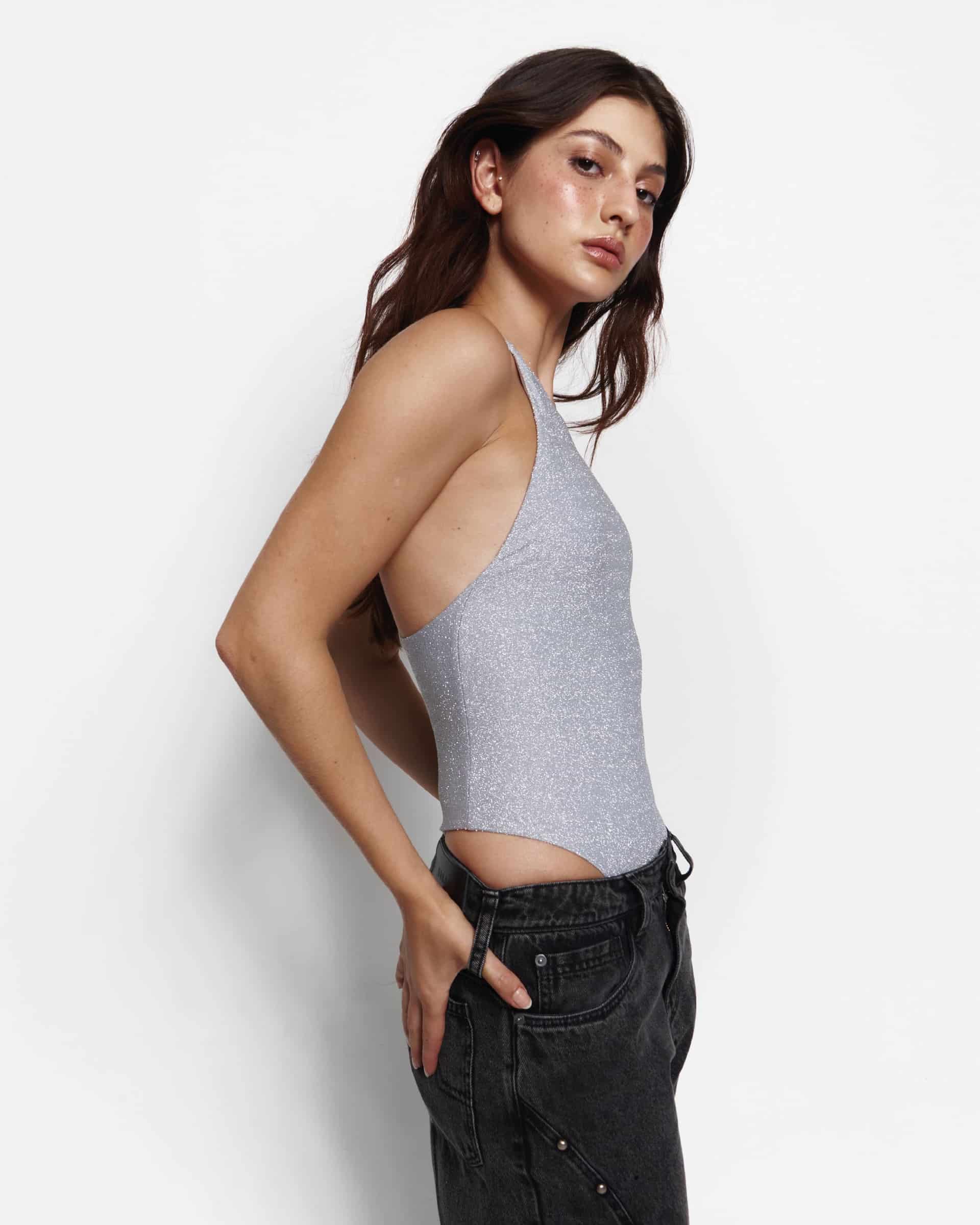 ABOUT TOMORROW SILVER BODYSUIT - miniatura 4