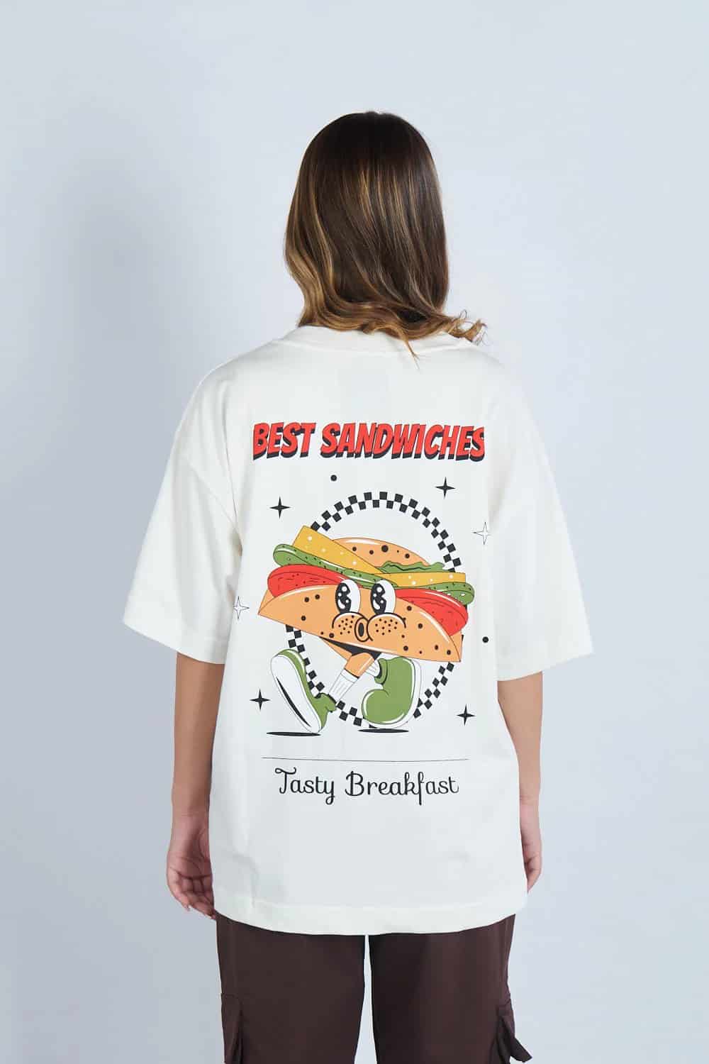 Camiseta oversize Best Sandwiches Marfil| DROP 03 | - miniatura 9