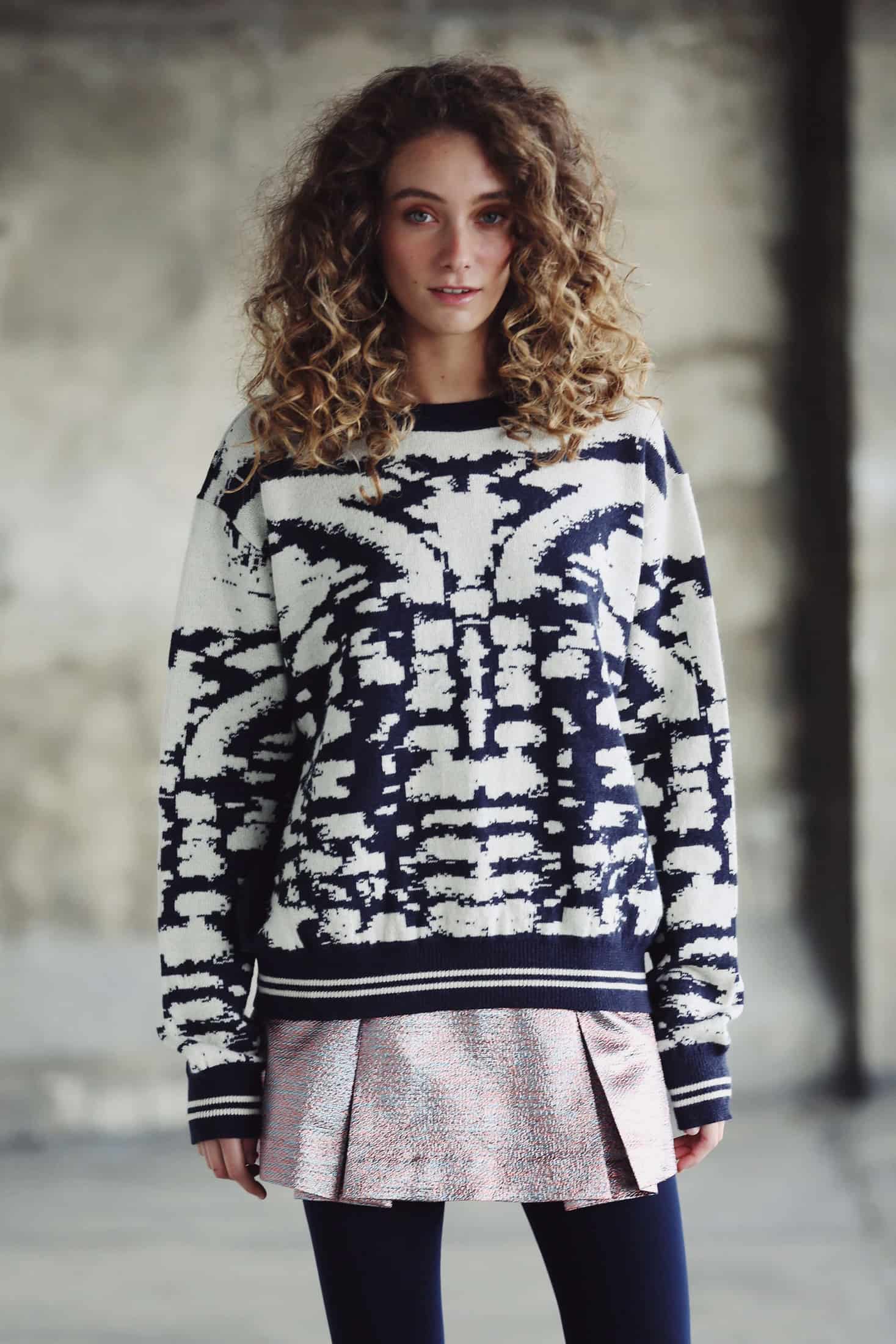 FIORELLA BLUE SWEATER - miniatura 5
