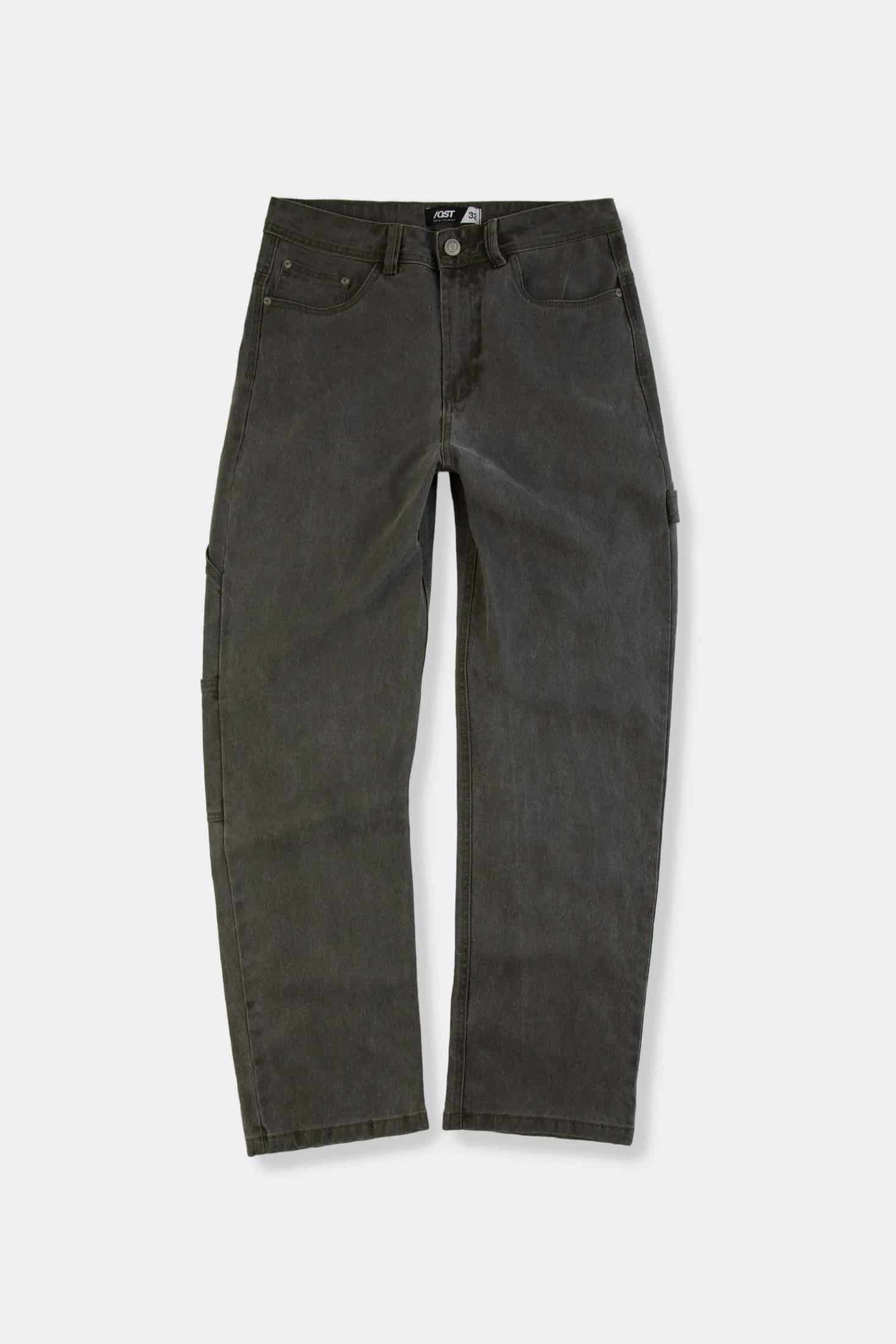 PANTALON CARGO COLOR VERDE MILITAR - miniatura 1
