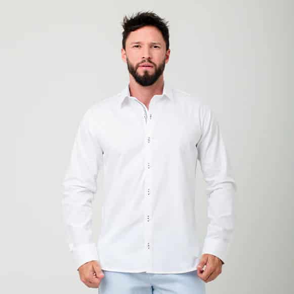 CAMISA ML 100% ALGODON HOMBRE - miniatura 21