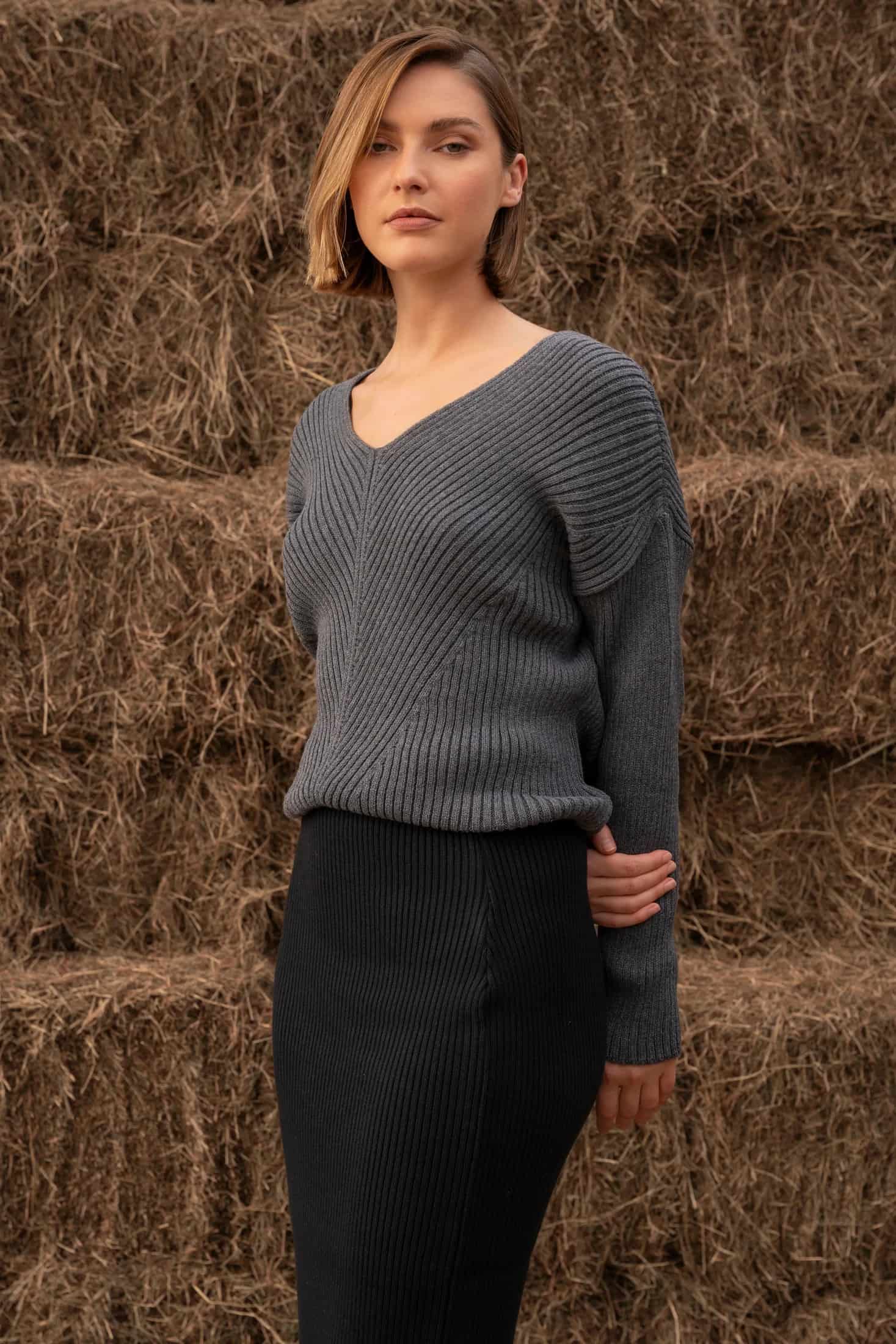 Suéter Cavalieri Mujer Gris - miniatura 4