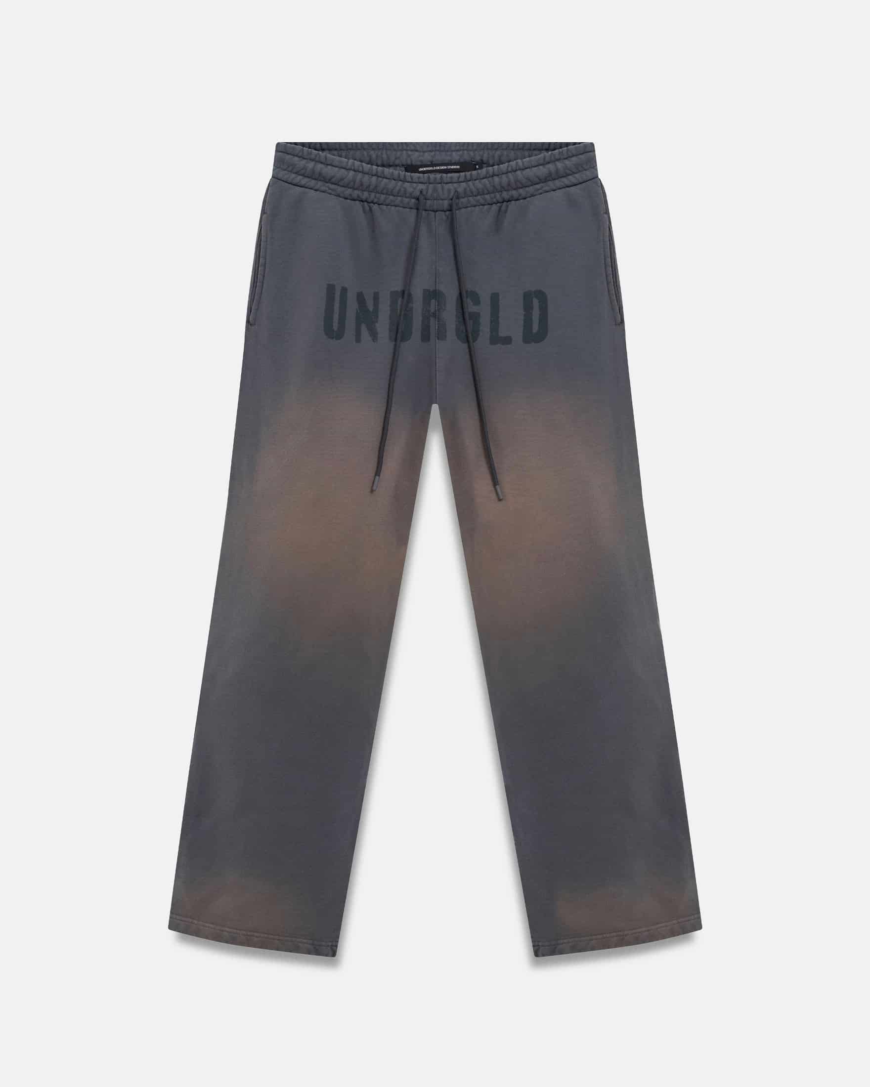 Spring Worn Logo Straight Pants Sandblast Gray - miniatura 1
