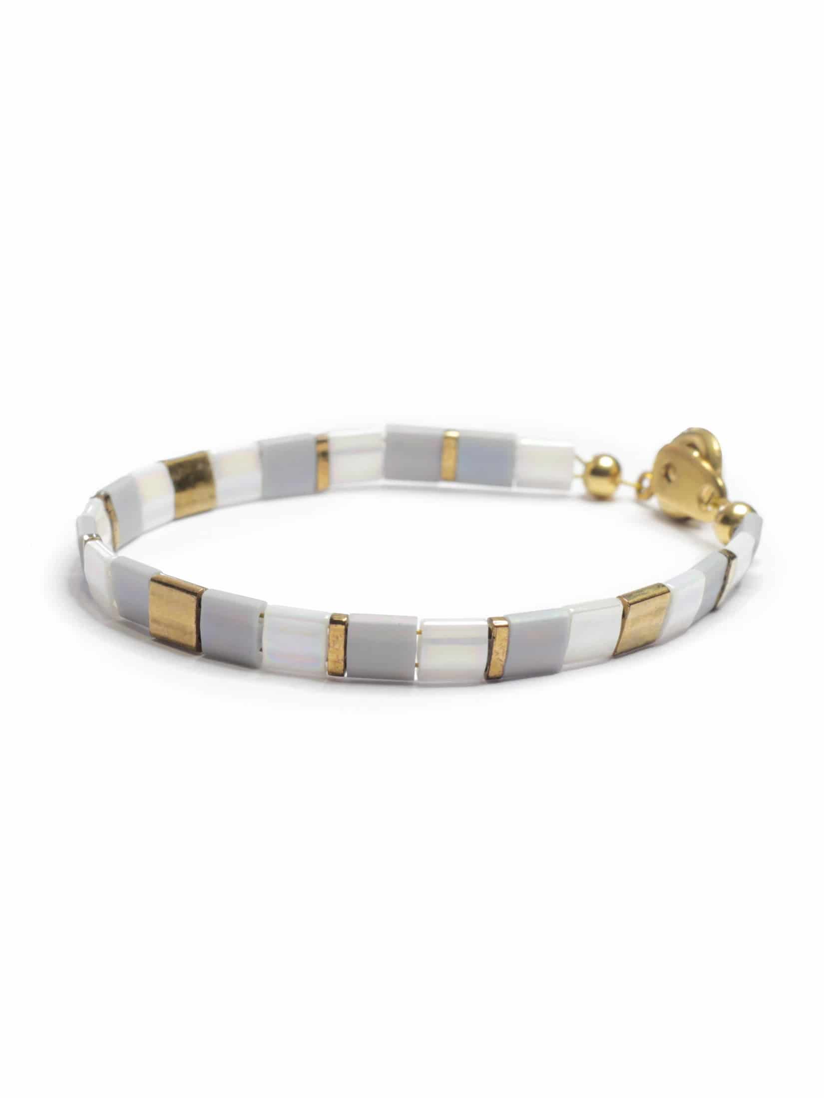 Brazalete Miyuki Tila Rio de Plata 5mm - miniatura 2