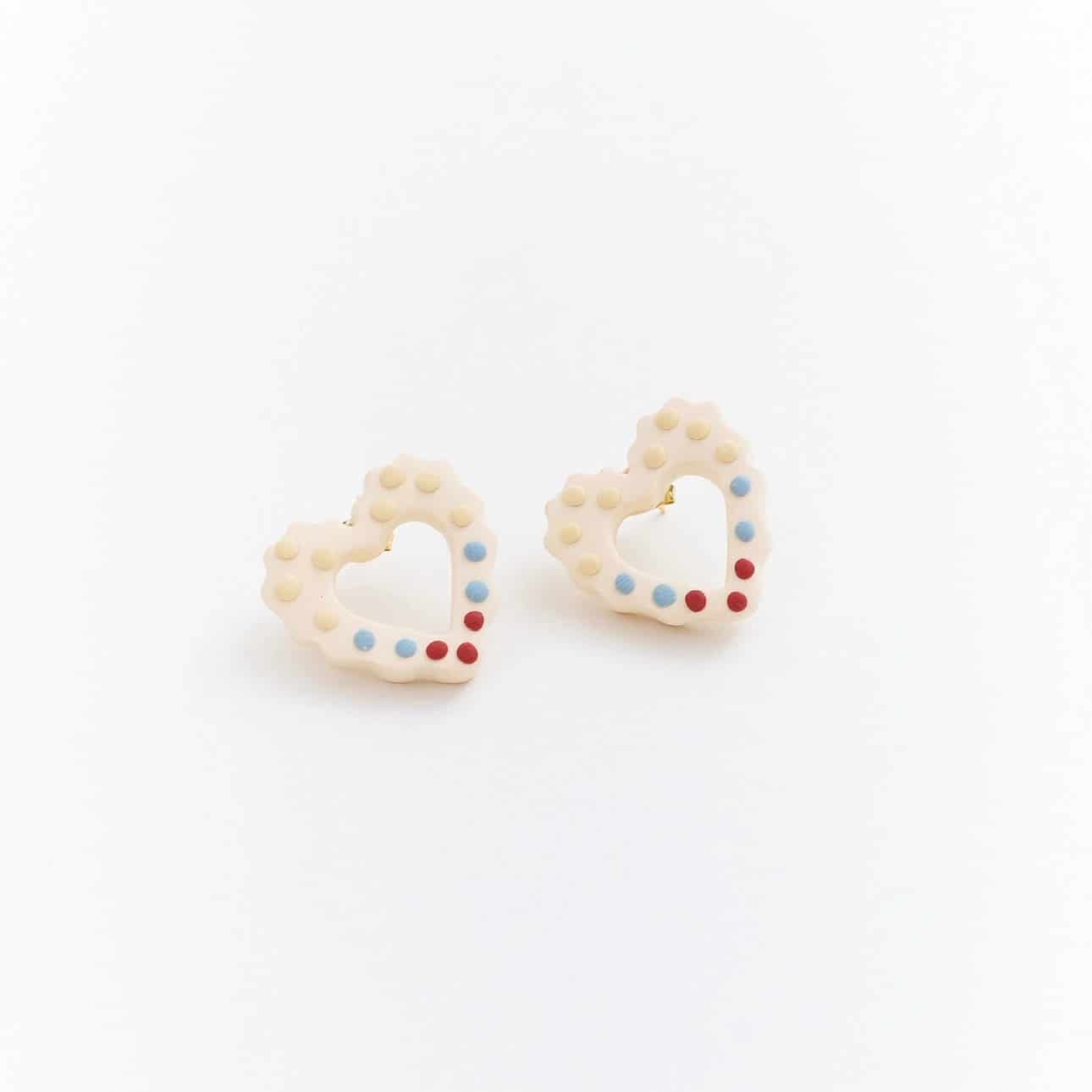 Aretes Latidots tricolor mini - miniatura 1