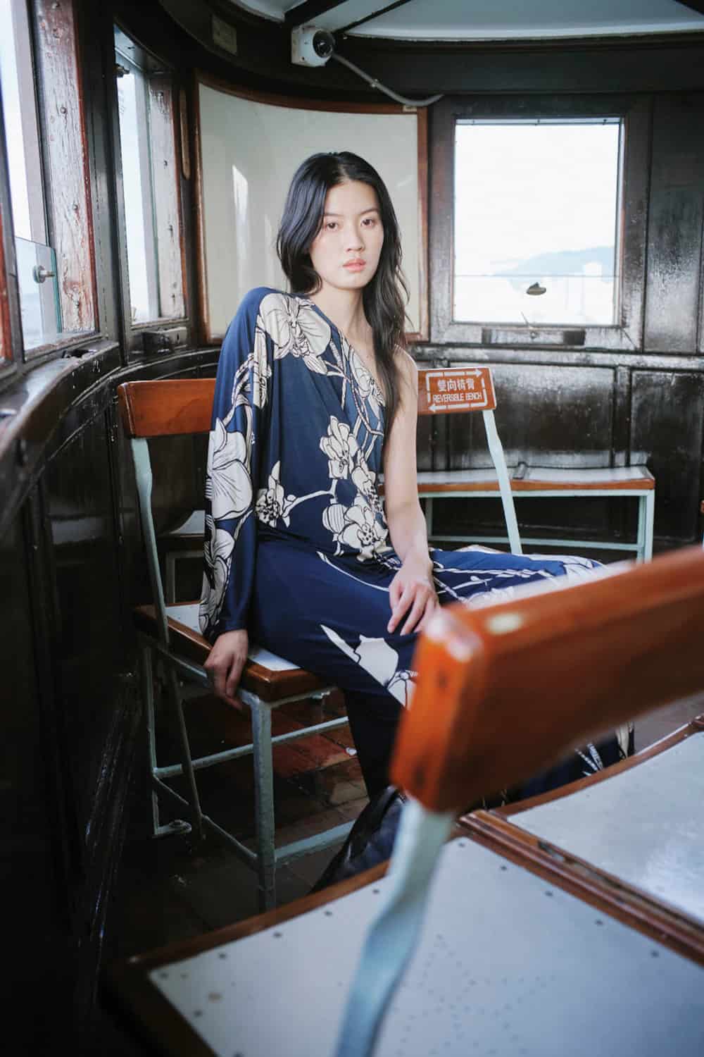 Vestido selma azul navy - miniatura 3